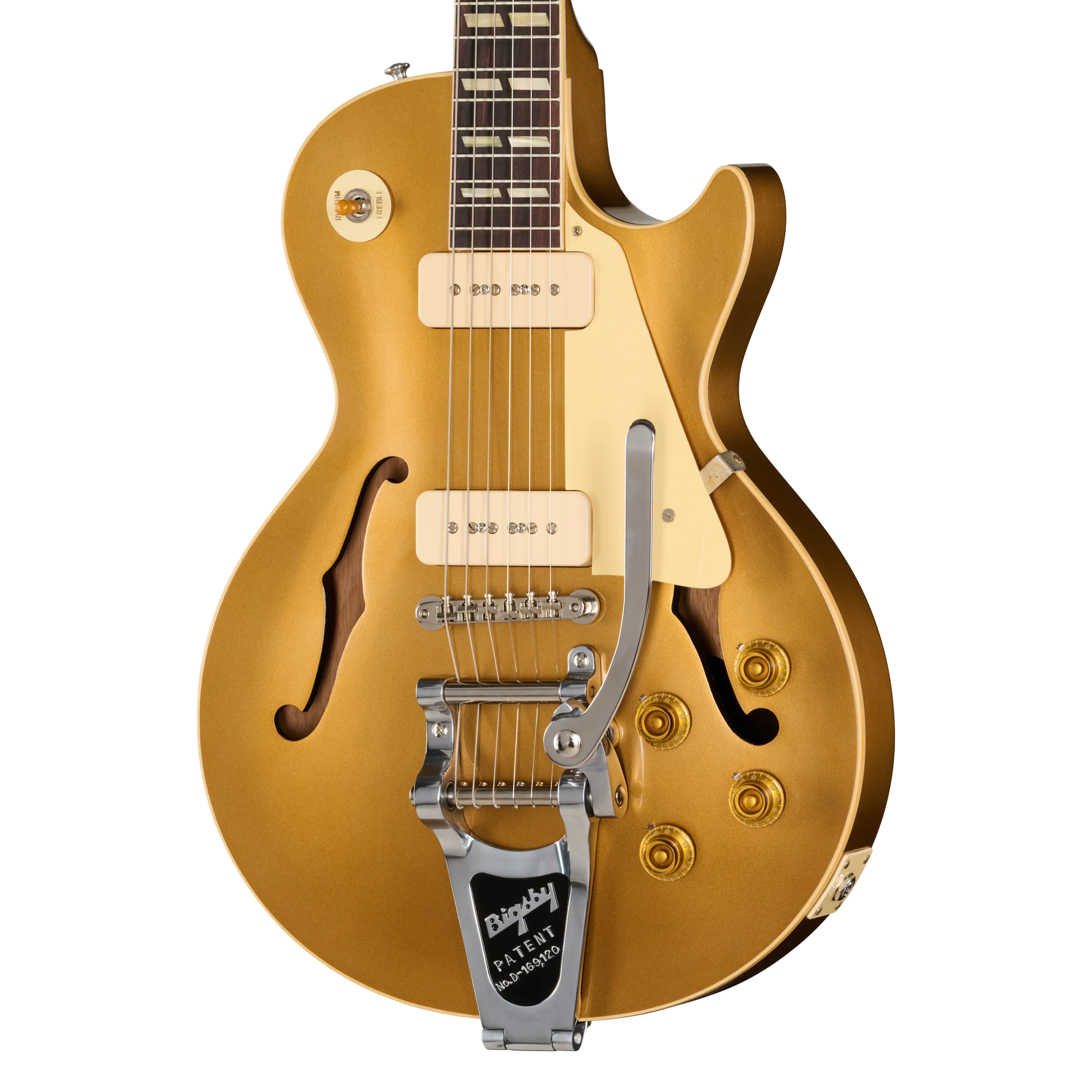 Gibson Custom 1956 Les Paul Standard Reissue with Bigsby, VOS, All Double Gold