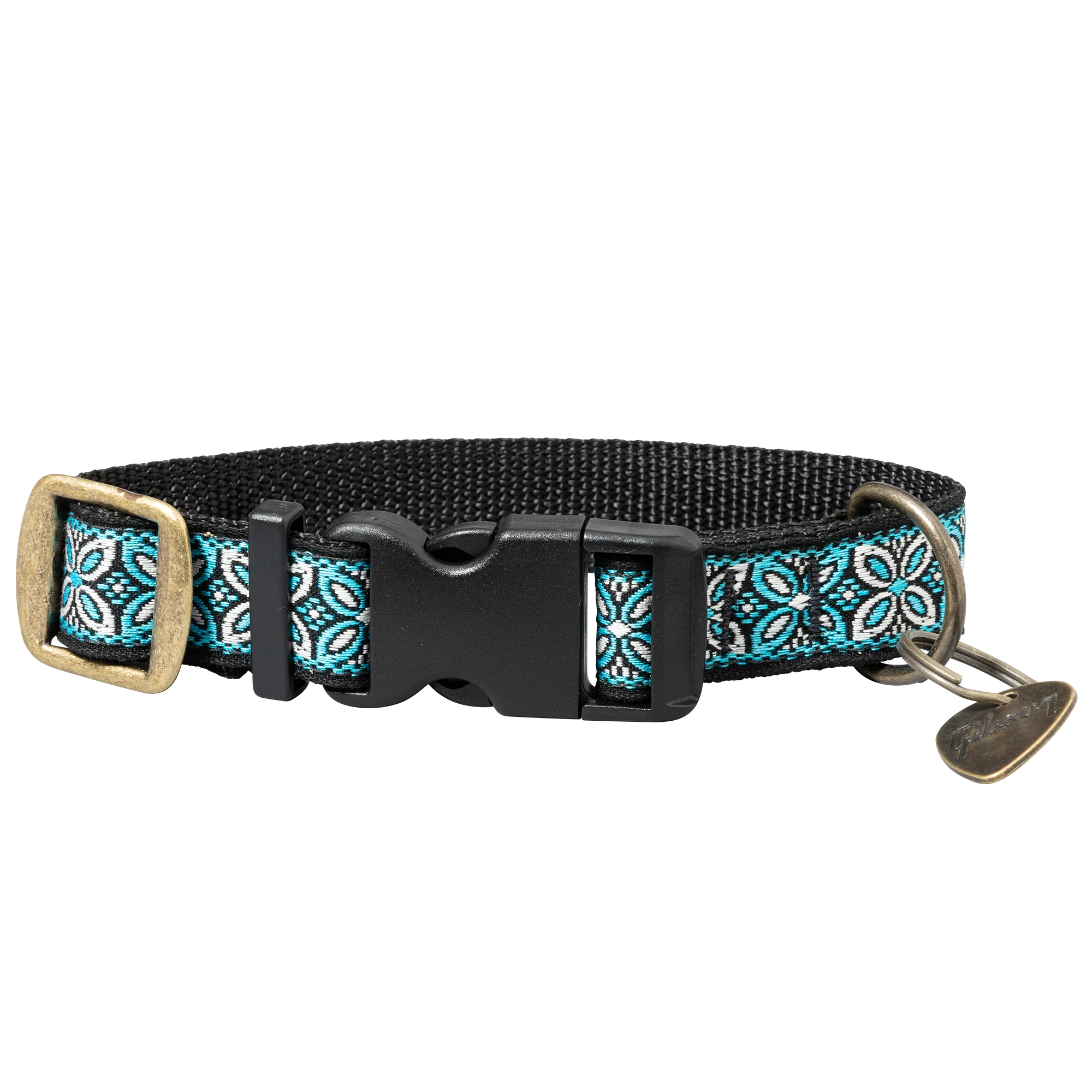 Gibson Dog Collar with Guitar Pick Tag, Blue