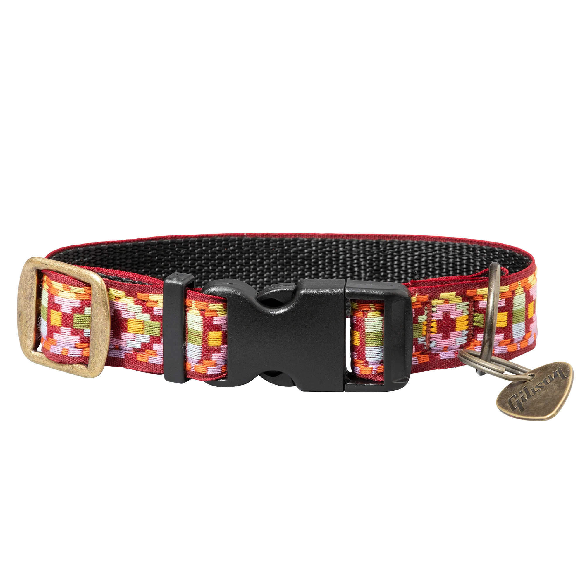 Gibson Dog Collar with Guitar Pick Tag, Pink