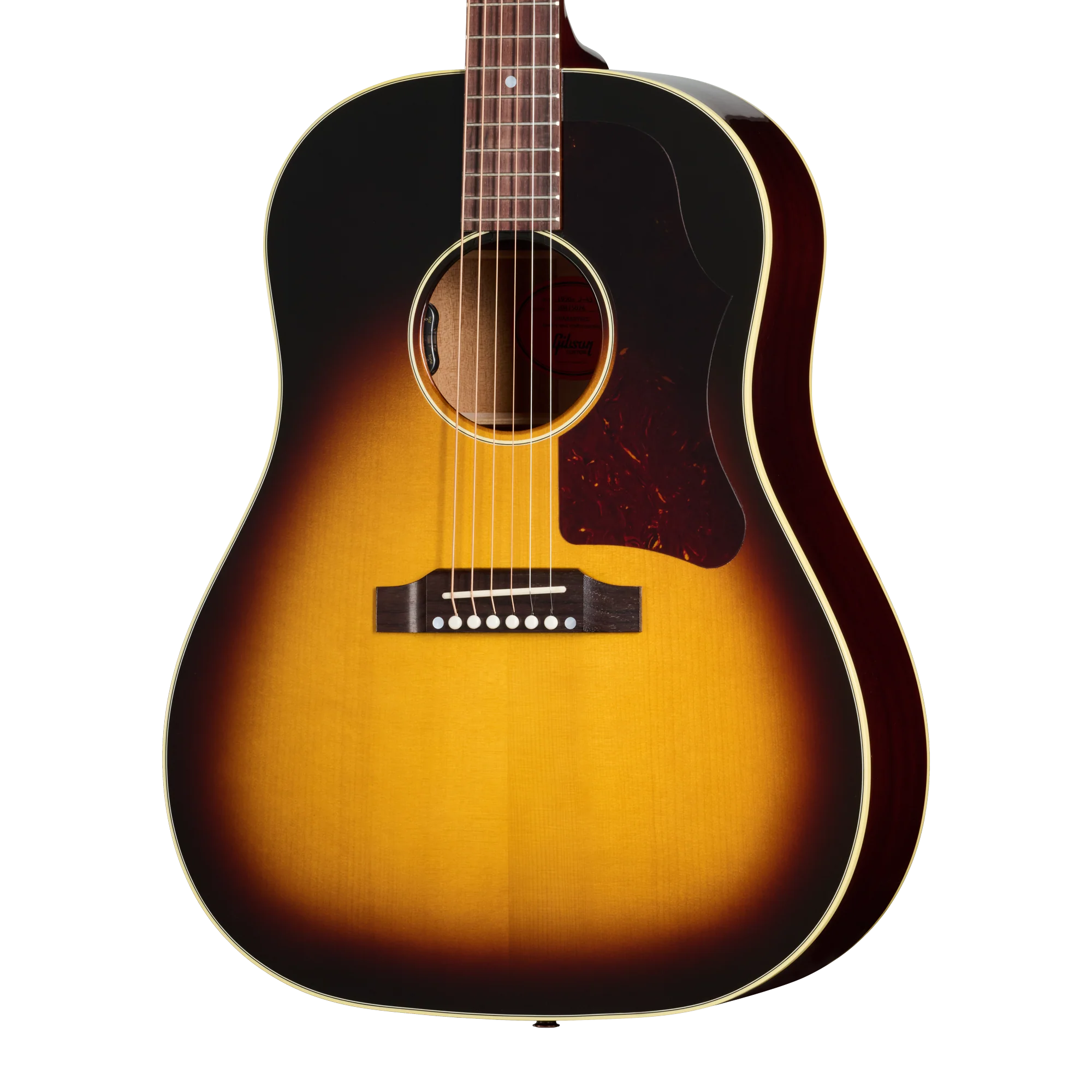 Gibson Custom J-45 50s with Red Spruce Top, Wide Vintage Sunburst