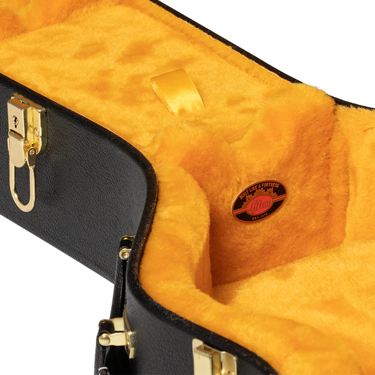 Lifton Historic Hardshell Case, ES-335, Black/Goldenrod