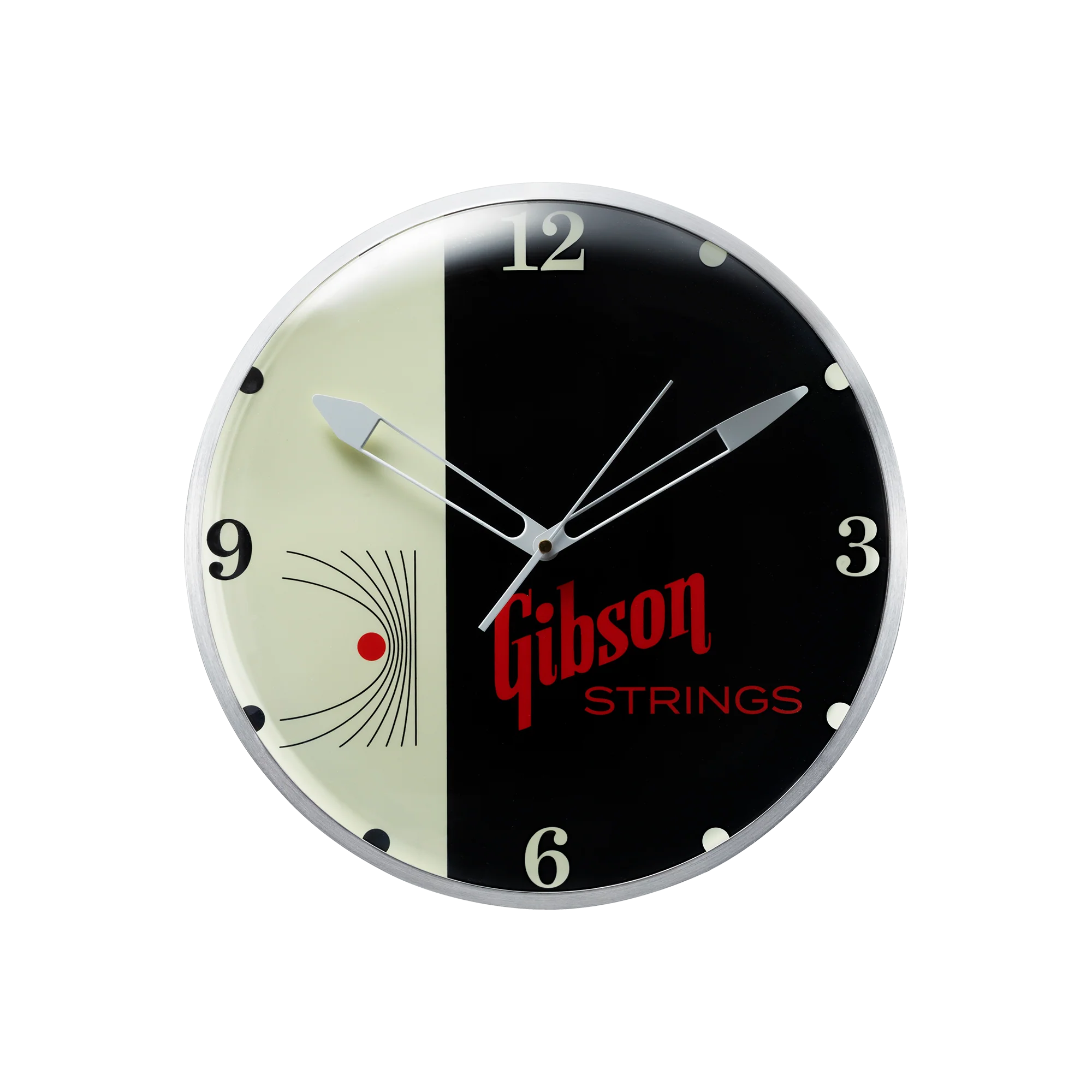 Gibson Vintage Lighted Wall Clock, Strings (EU)
