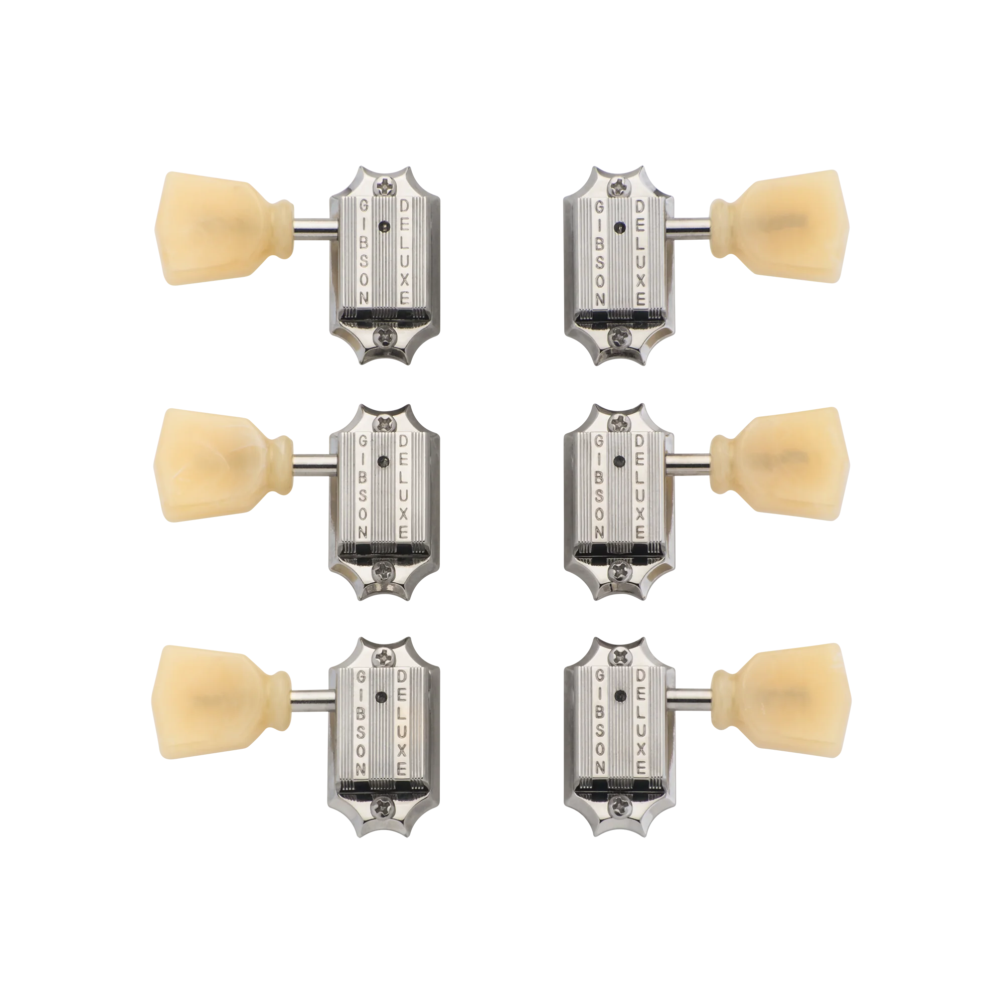 Gibson Vintage Nickel Machine Heads, Yellow Buttons