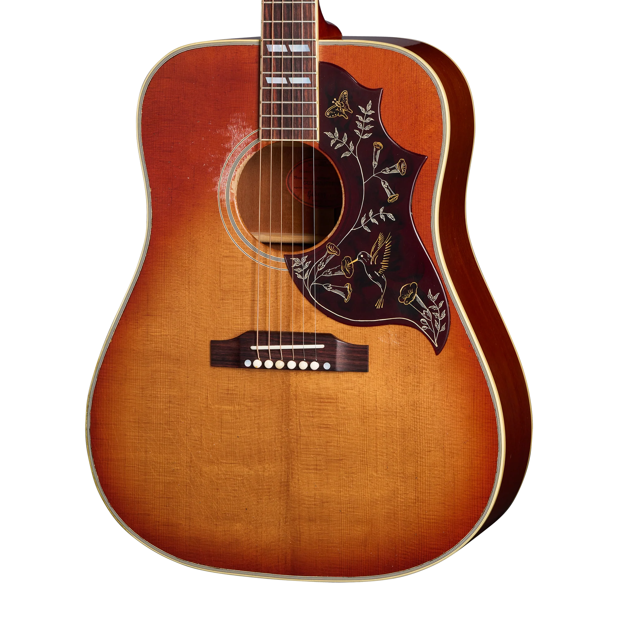 Gibson Custom 1960 Hummingbird Reissue, Heavy Aged, Washed Cherry Sunburst
