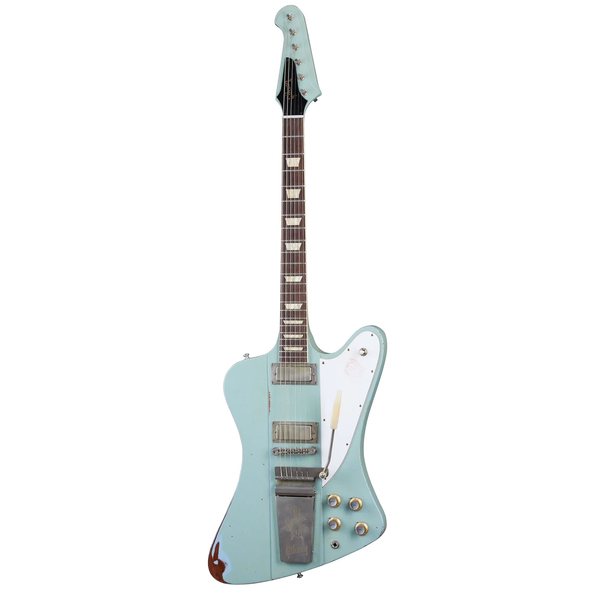 Gibson Custom 1963 Firebird V with Maestro Vibrola, Heavy Aged, Antique Frost Blue