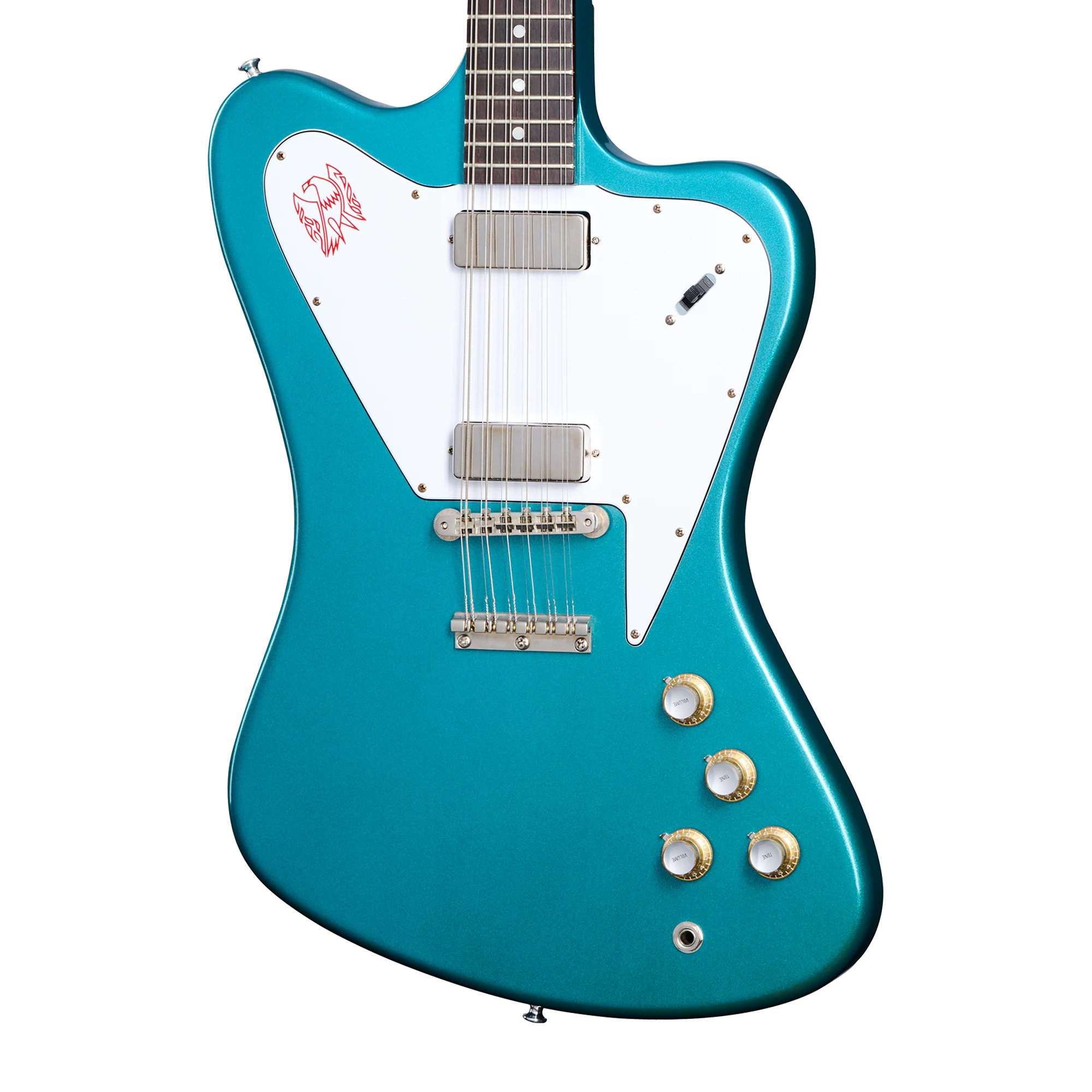 Gibson Custom 1965 Non-Reverse Firebird V 12-String Reissue, Aqua Mist VOS