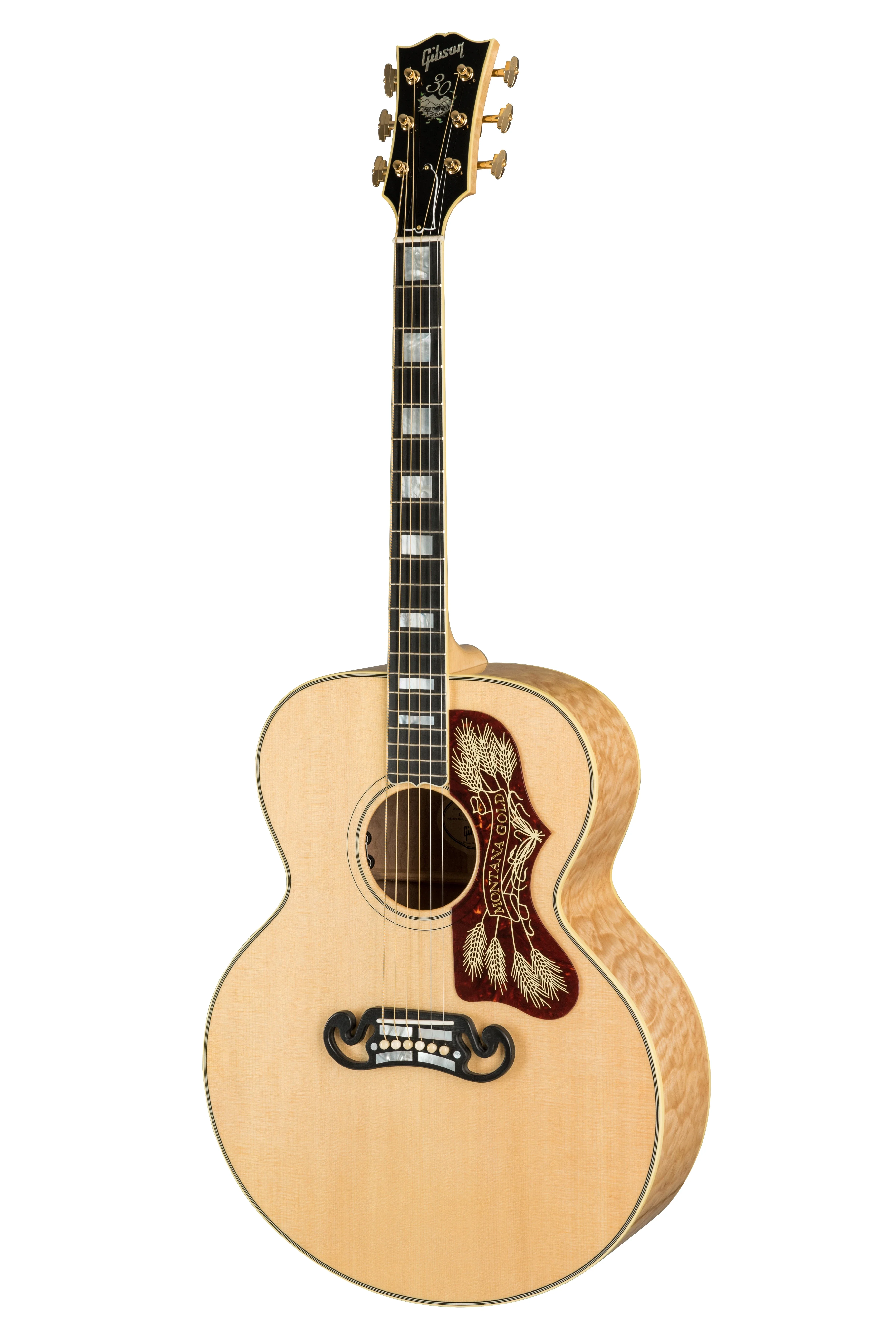 Gibson 30th Anniversary Montana Gold, Antique Natural (Gibson Hardshell Case Included)