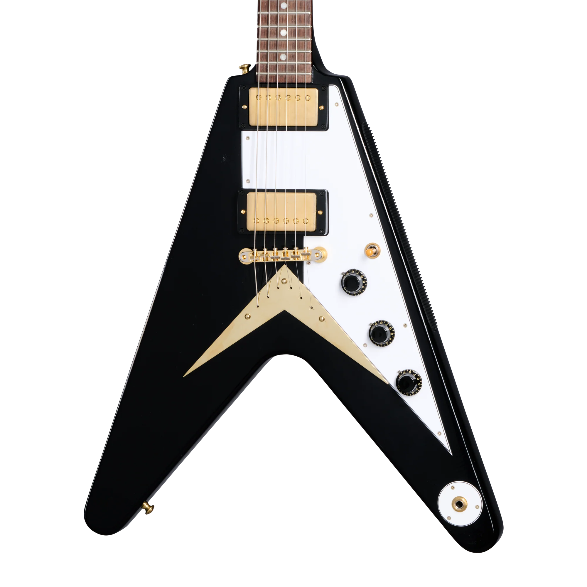 Gibson Custom 1958 Korina Flying V Reissue, Light Aged, Ebony
