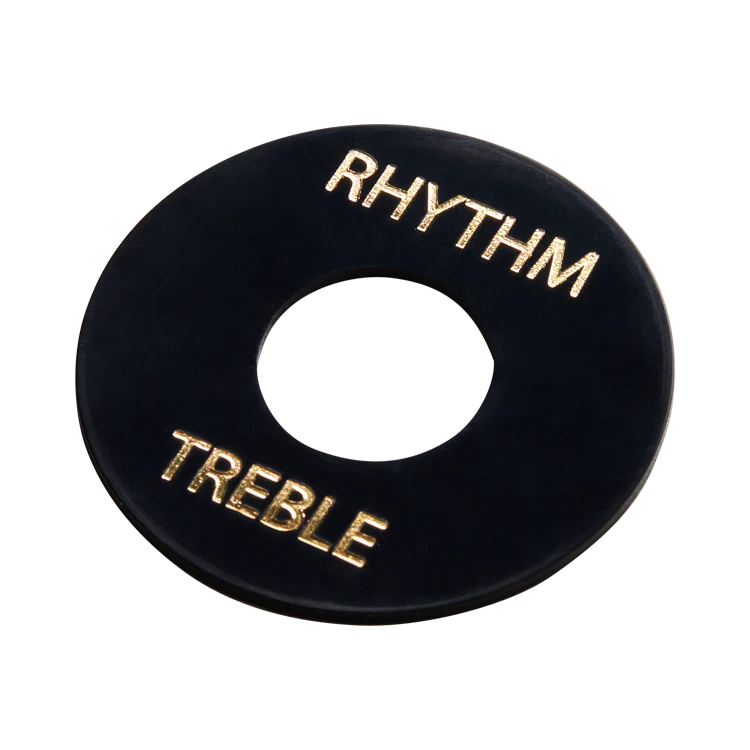 Gibson Toggle Switch Washer, Black with Gold