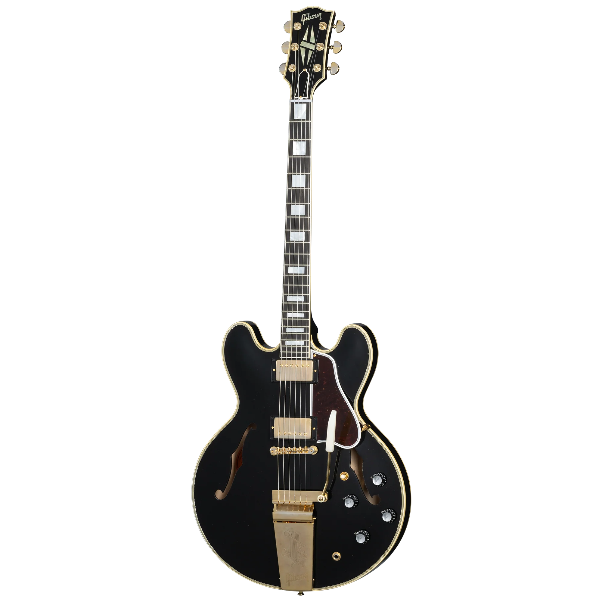 Gibson Custom 60s ES-355 Reissue Maestro Vibrola, Light Aged, Ebony