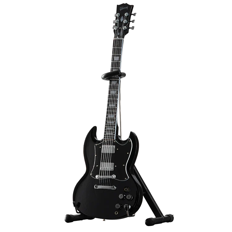 Gibson AXE HEAVEN SG Standard Ebony 1:4 Scale Mini Guitar Model