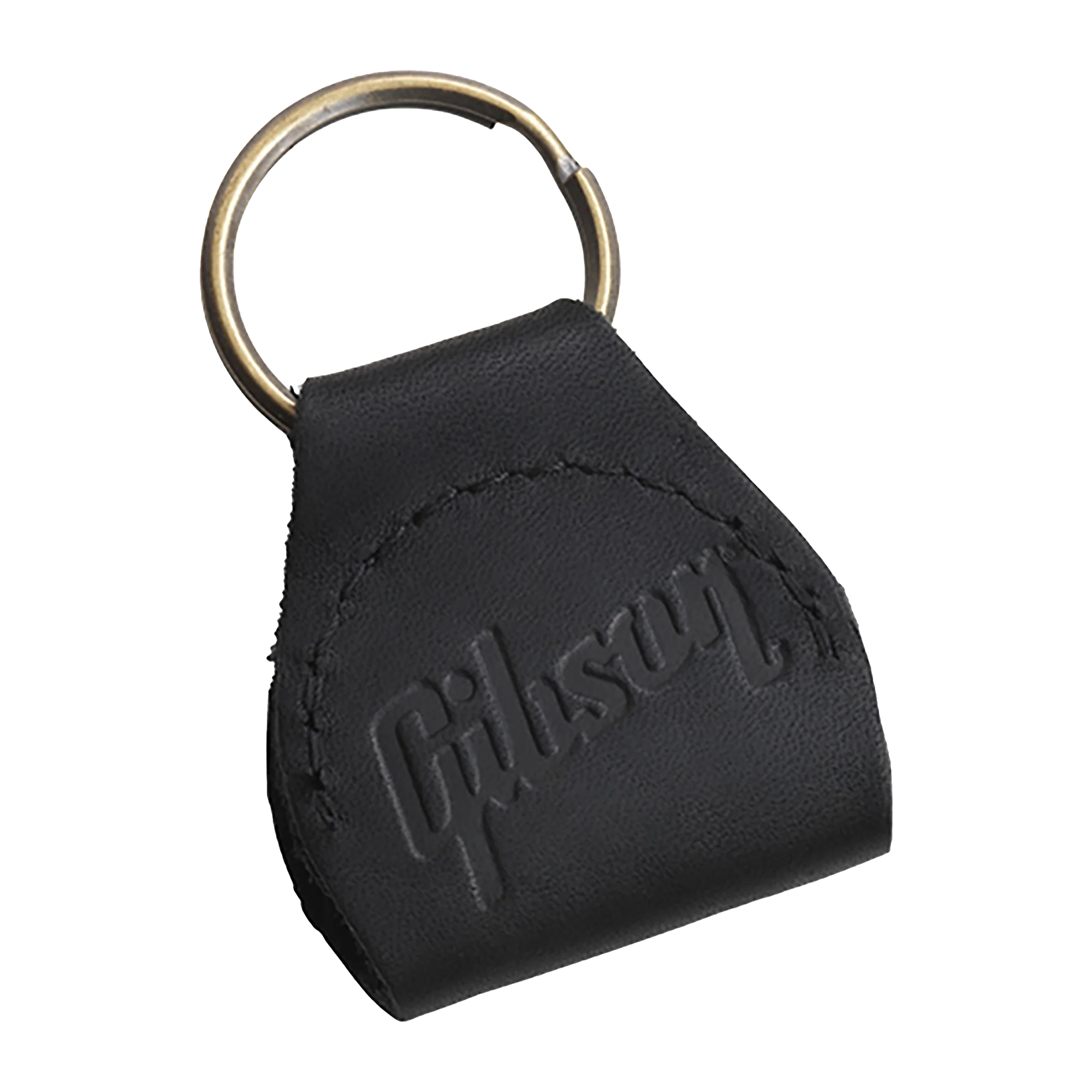 Gibson Premium Leather Pickholder Keychain, Black