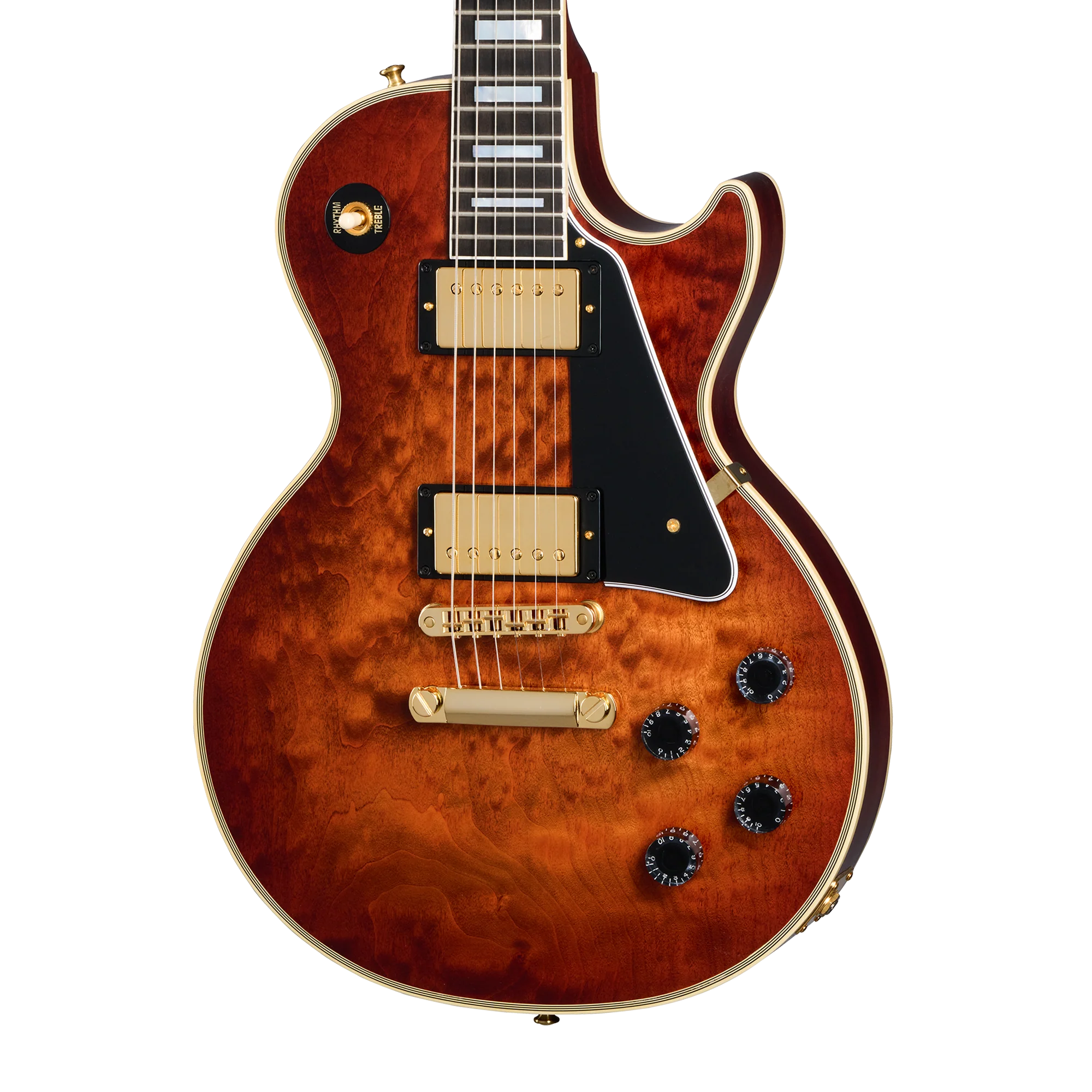 Gibson Custom Les Paul Custom 1-Piece 5A Quilt Maple Top, Orange Twilight Fade, Exclusive
