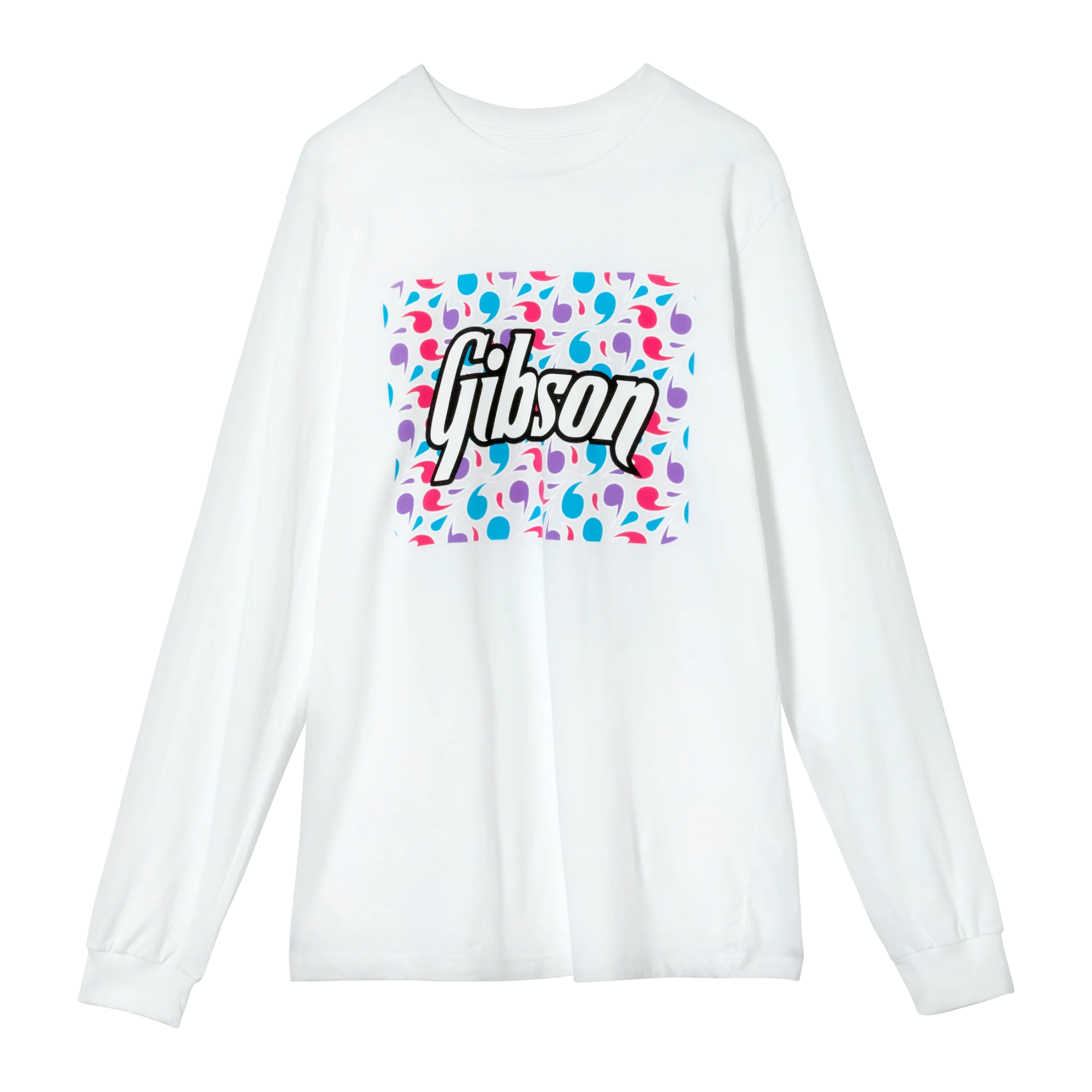 Gibson Floral Block Logo Long Sleeve Tee