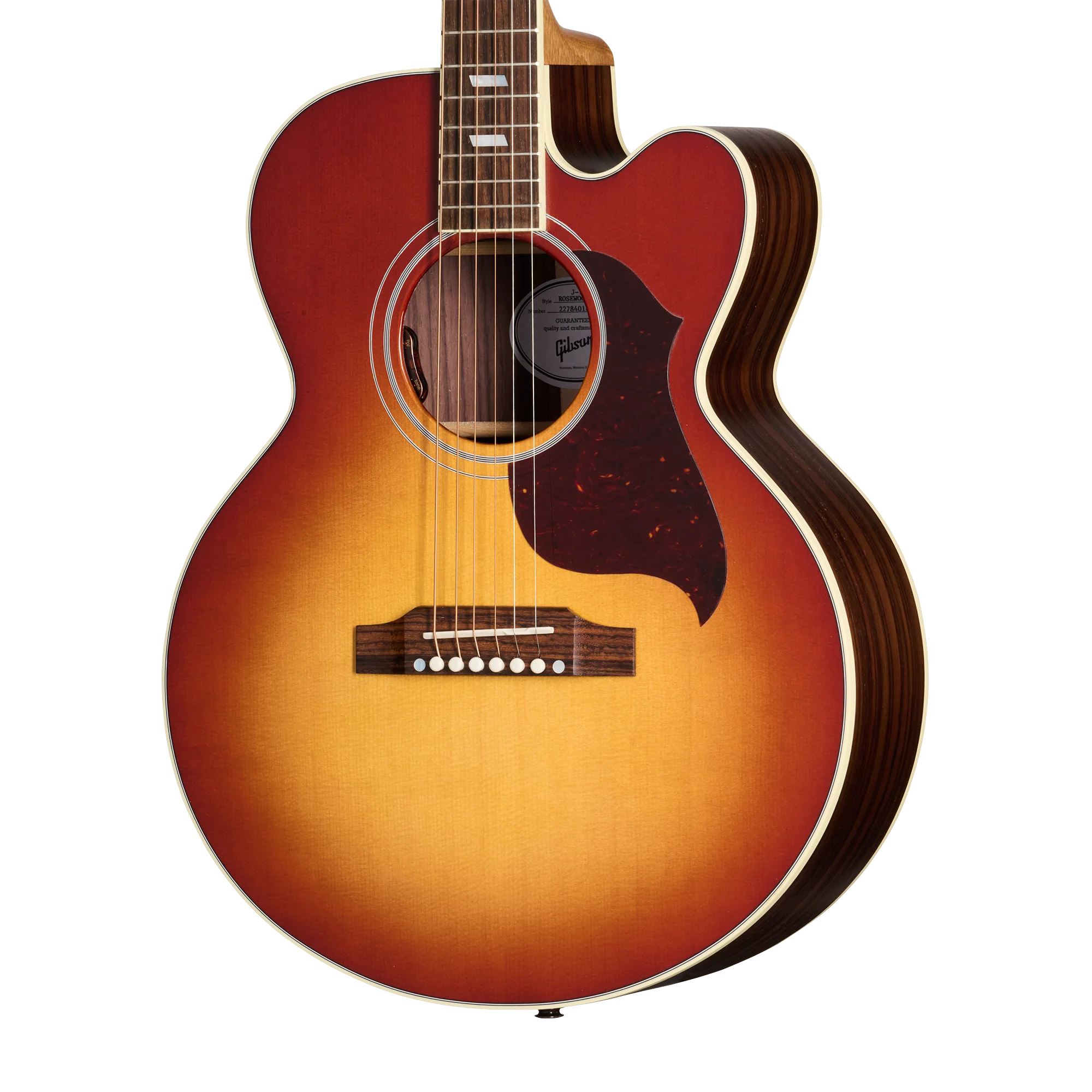 Gibson Parlor Rosewood EC, Rosewood Burst