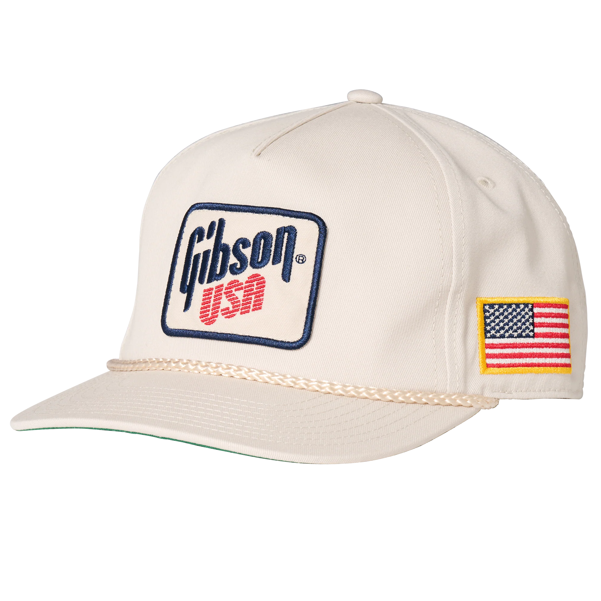 Gibson USA Flag Unstructured Rope Snapback