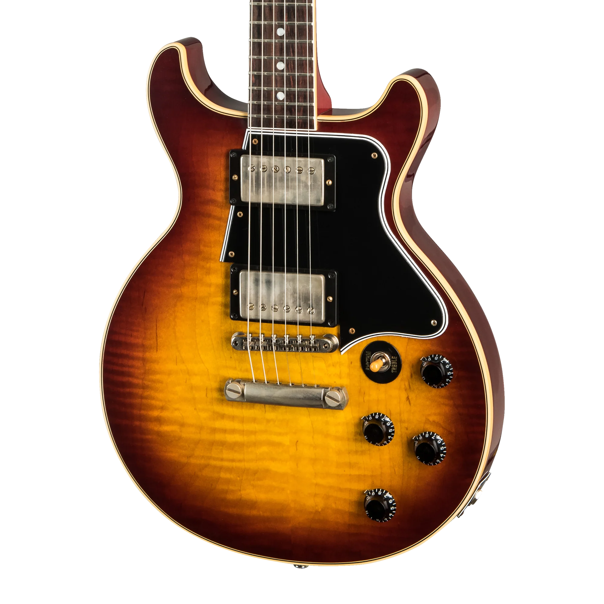 Gibson Custom Les Paul Special Double Cut Figured Maple Top VOS, Bourbon Burst