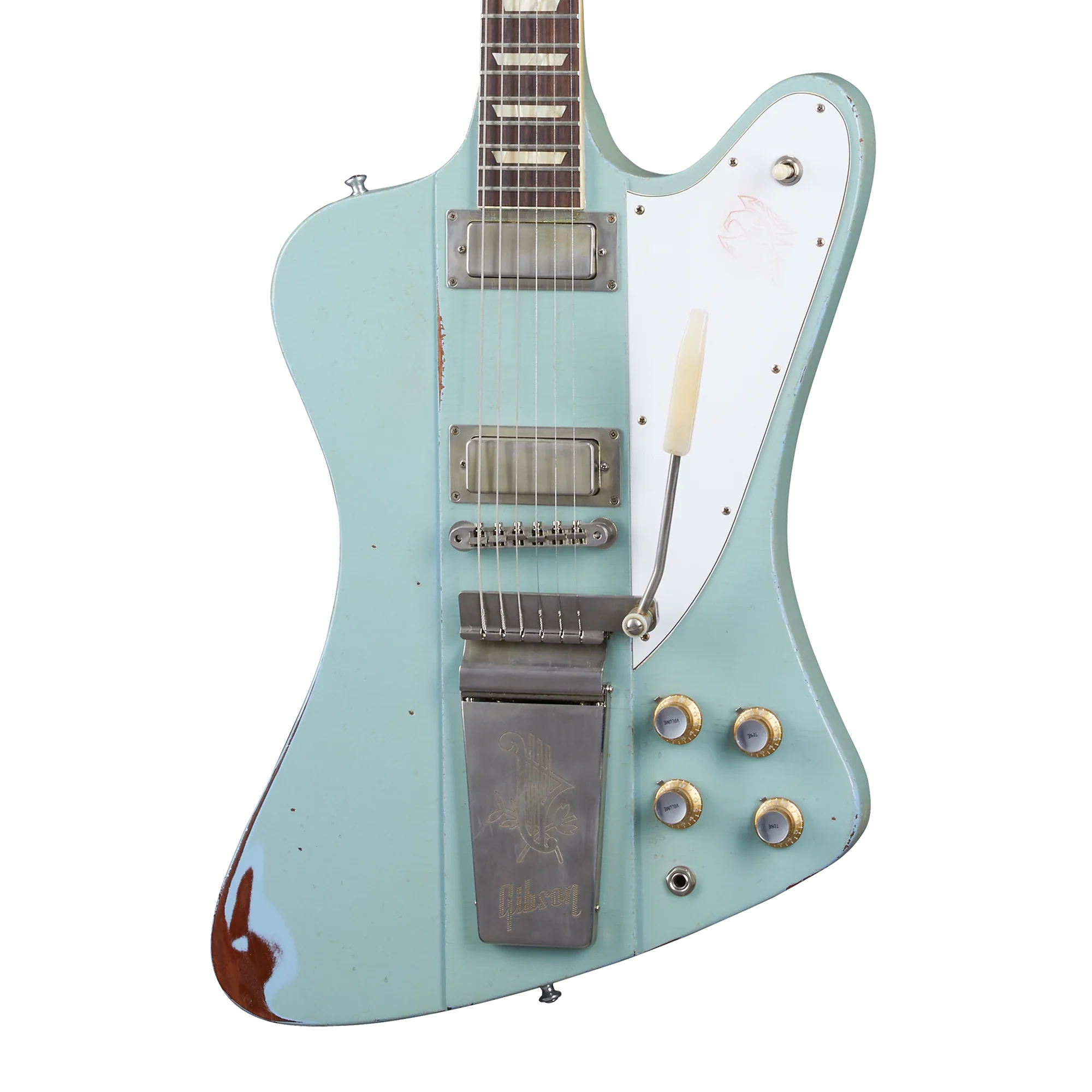 Gibson Custom 1963 Firebird V with Maestro Vibrola, Heavy Aged, Antique Frost Blue