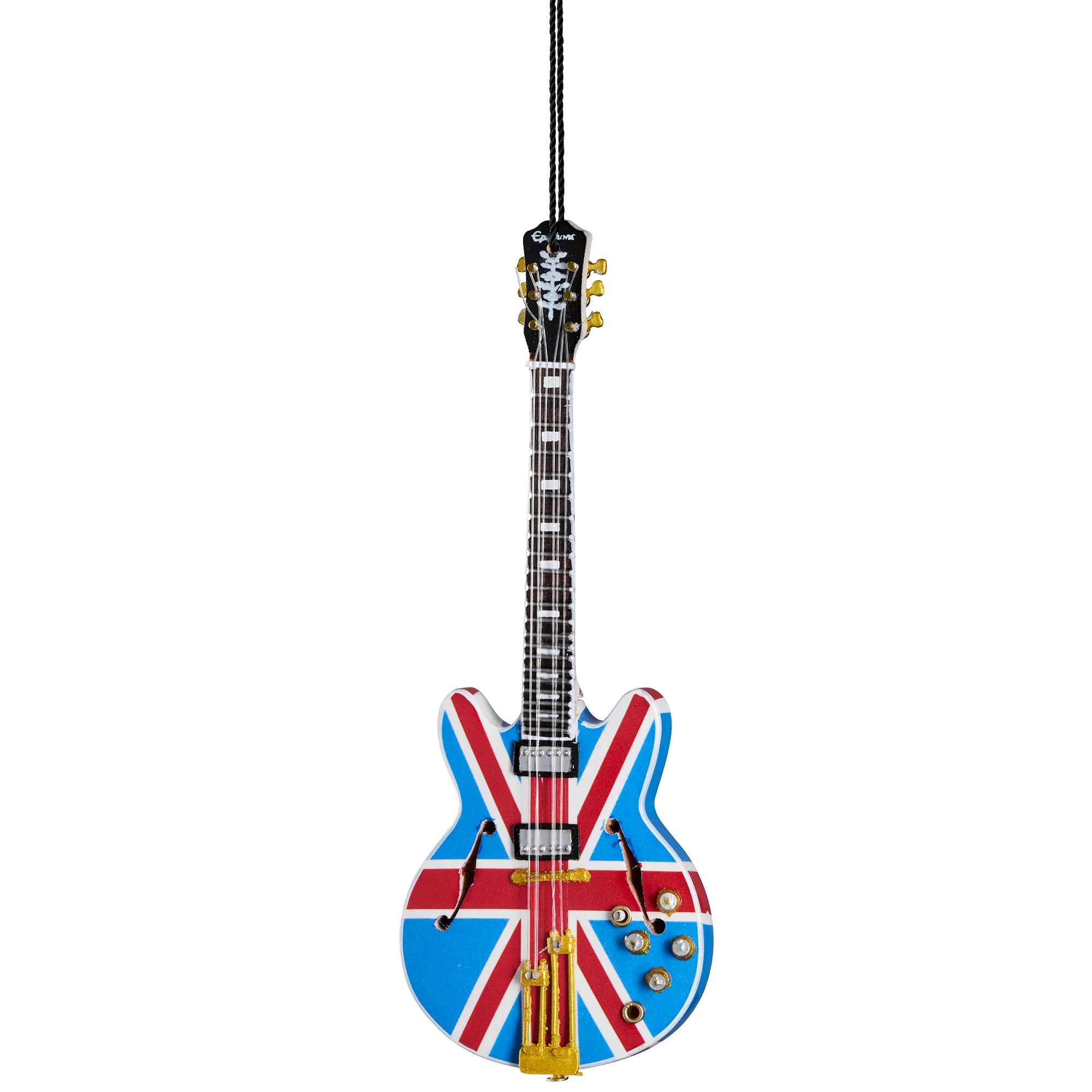 Gibson AXE HEAVEN® 6” Epiphone Union Jack Sheraton Mini Guitar Ornament, Exclusive