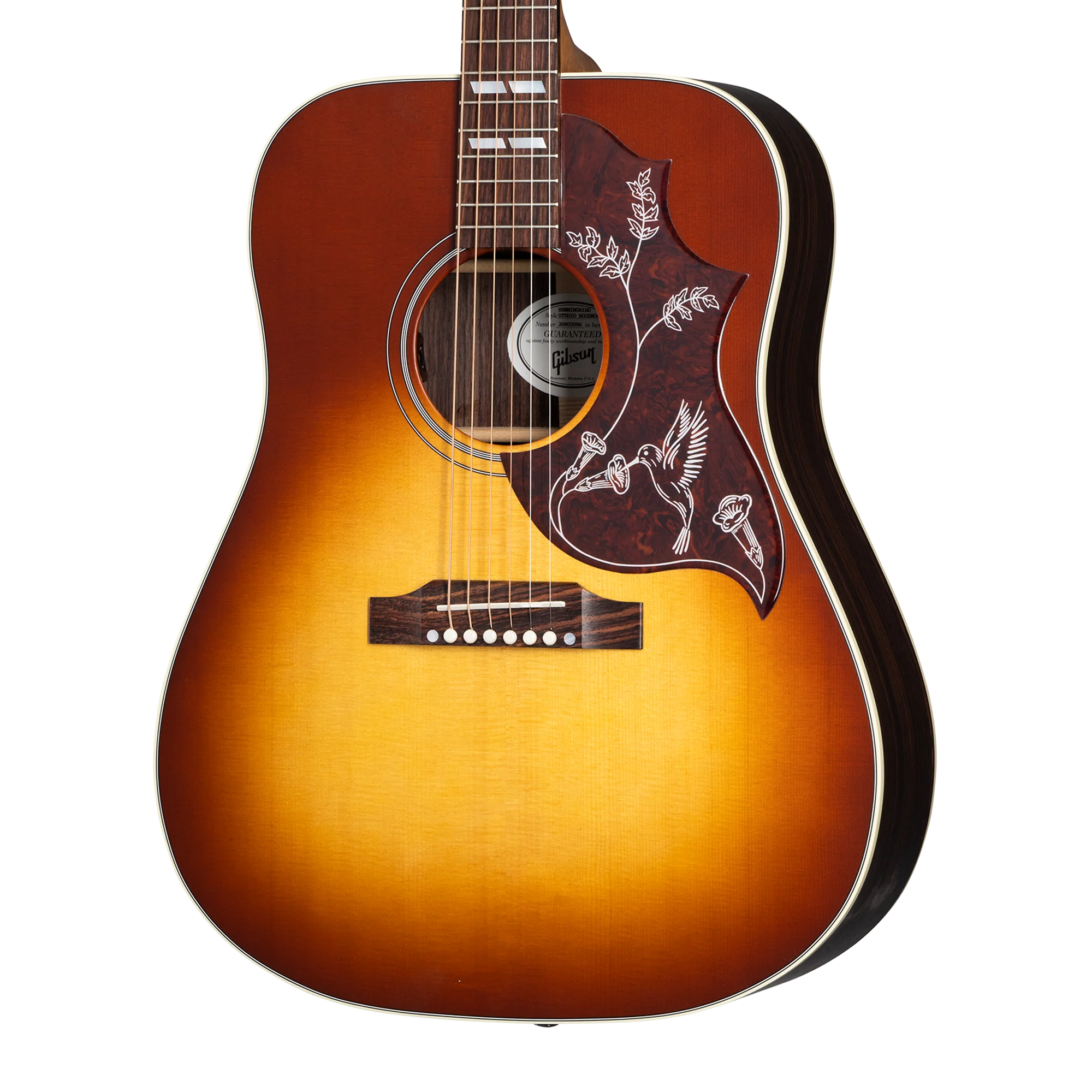 Gibson Hummingbird Studio Rosewood, Left-Handed, Satin Rosewood Burst