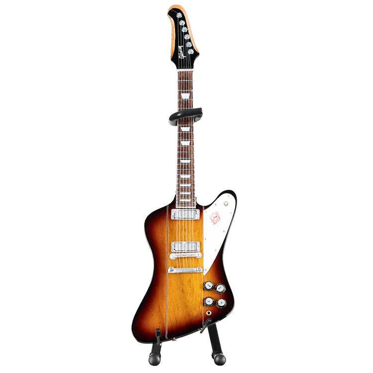 Gibson AXE HEAVEN® Firebird V Vintage Sunburst 1:4 Scale Mini Guitar Model