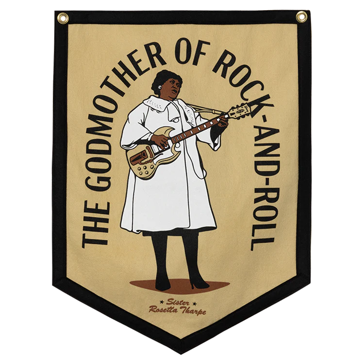 Gibson Sister Rosetta Tharpe The Godmother of Rock-And-Roll Camp Flag, Exclusive