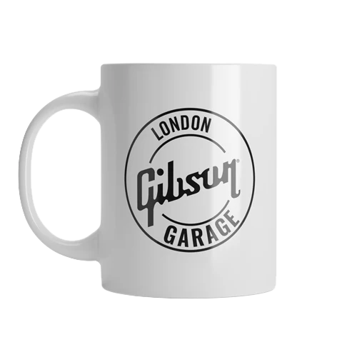 Gibson Garage London Coffee Mug, White, 10 oz.