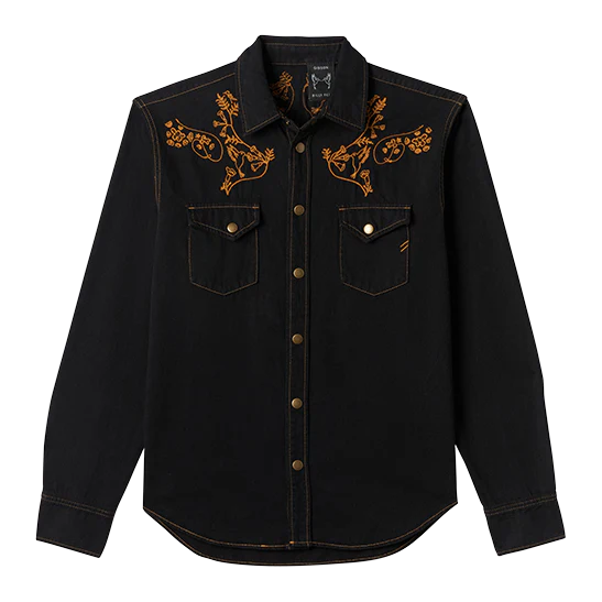 Billy Reid x Gibson Embroidered Denim Shirt