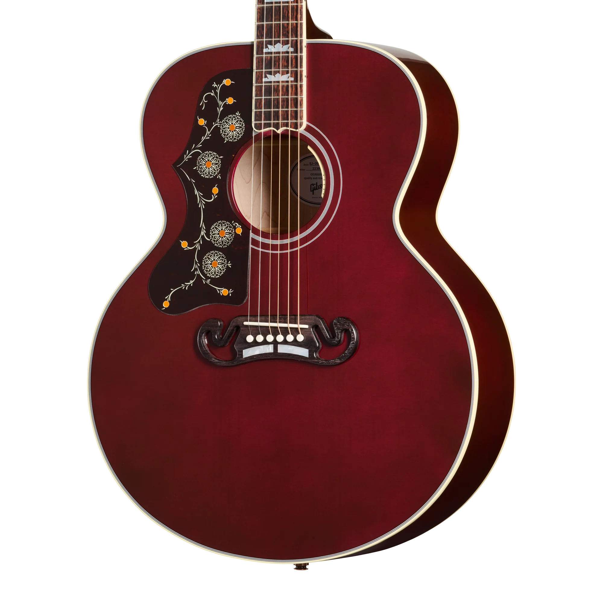 Gibson SJ-200 Standard, Left-Handed, Wine Red