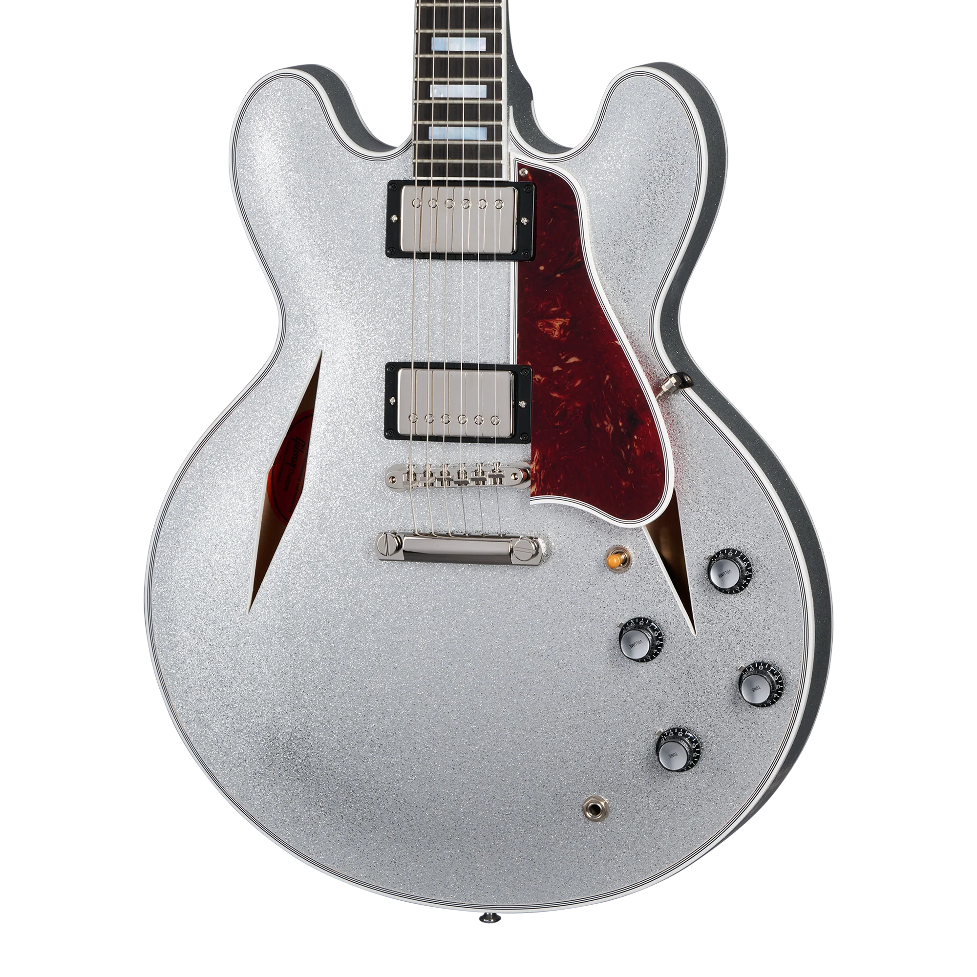 Gibson Custom 1959 ES-355 Reissue with Diamond F-Holes, Gloss, Silver Sparkle