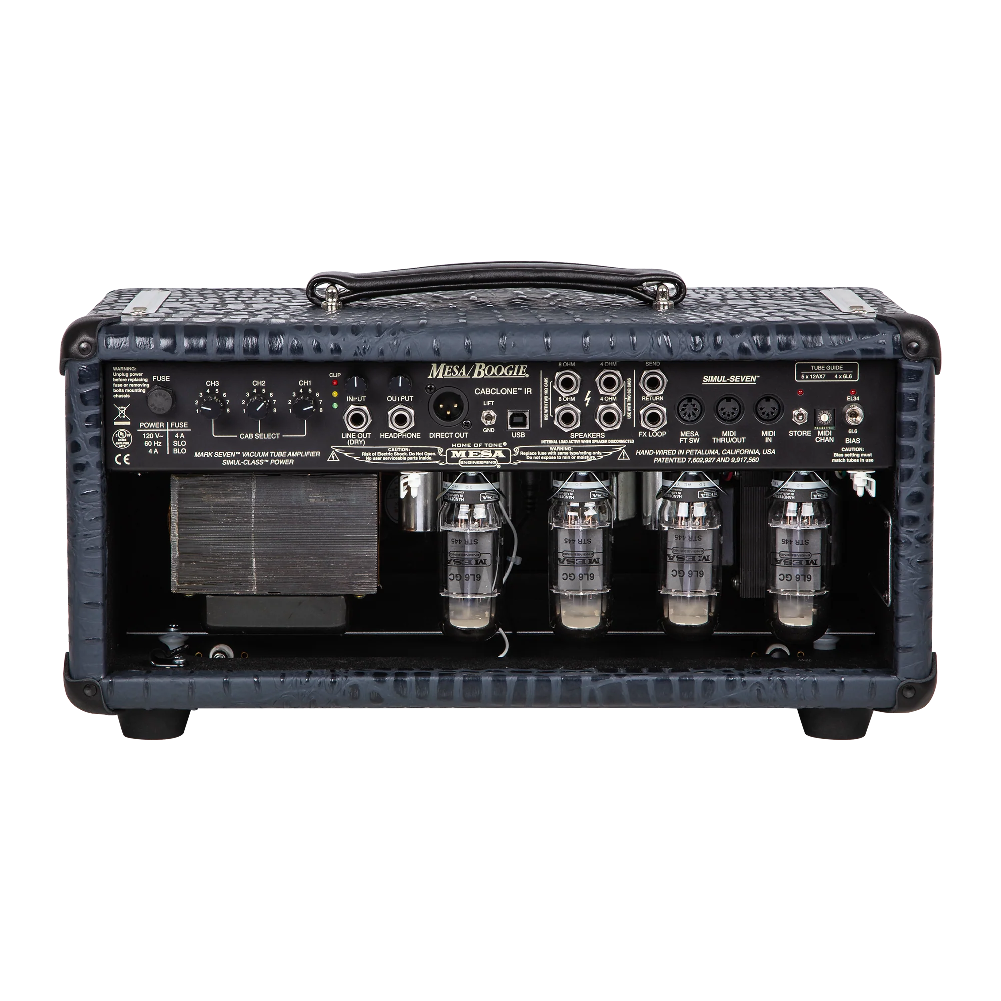 Mesa/Boogie Custom Configured Mark VII Head, Navy Crocodile