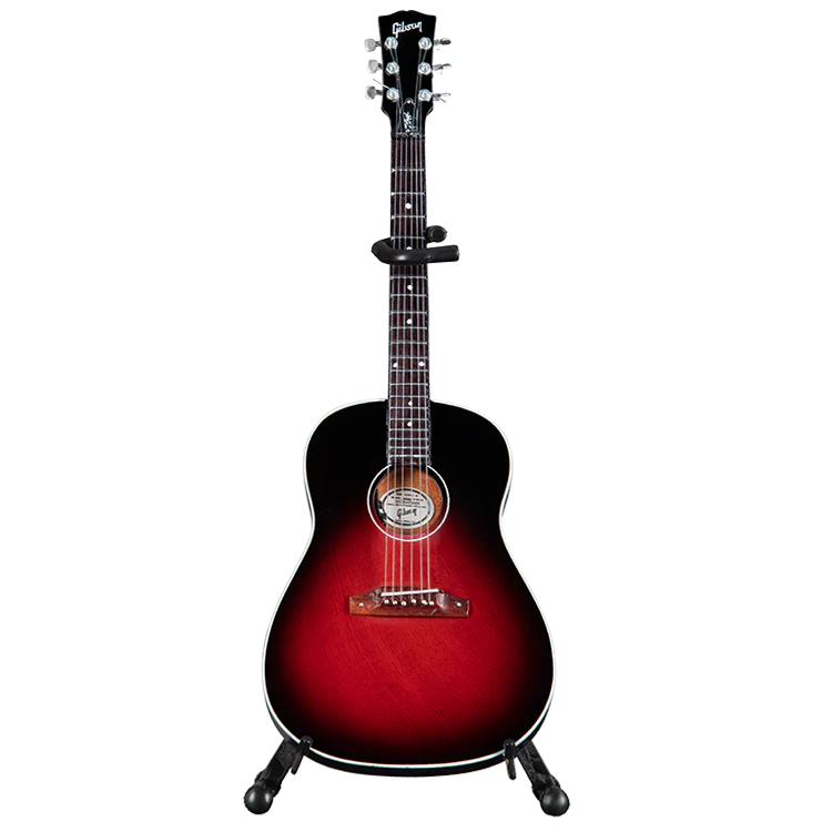 Gibson AXE HEAVEN® J-45 Slash Vermillion Burst 1.4 Scale Mini Guitar Model