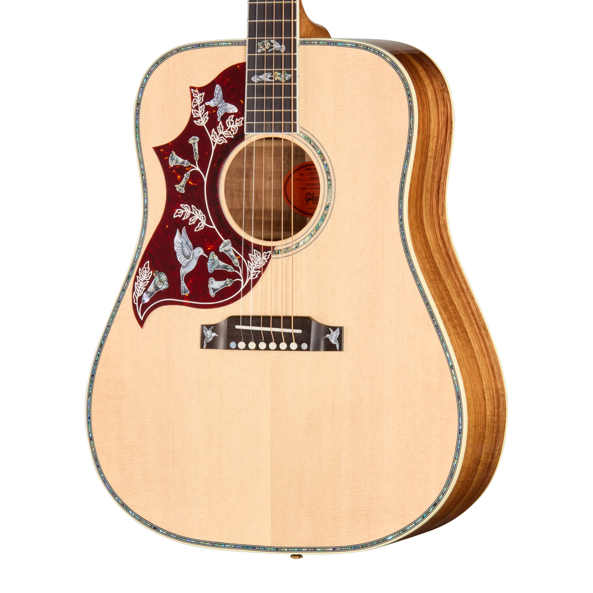 Gibson Custom Hummingbird Custom Koa, Left-Handed, Antique Natural