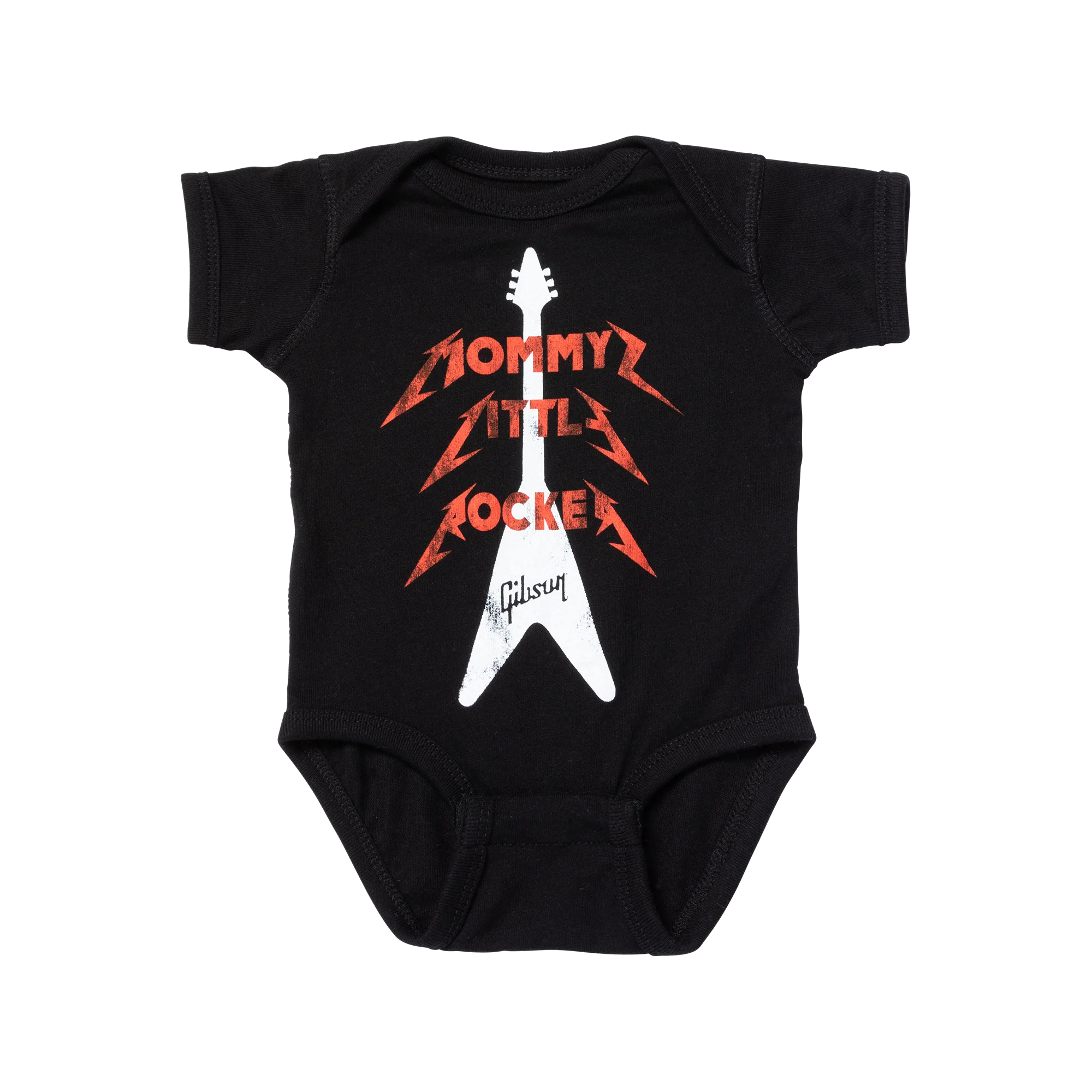 Gibson Mommy Little Rocker Flying V Onesie
