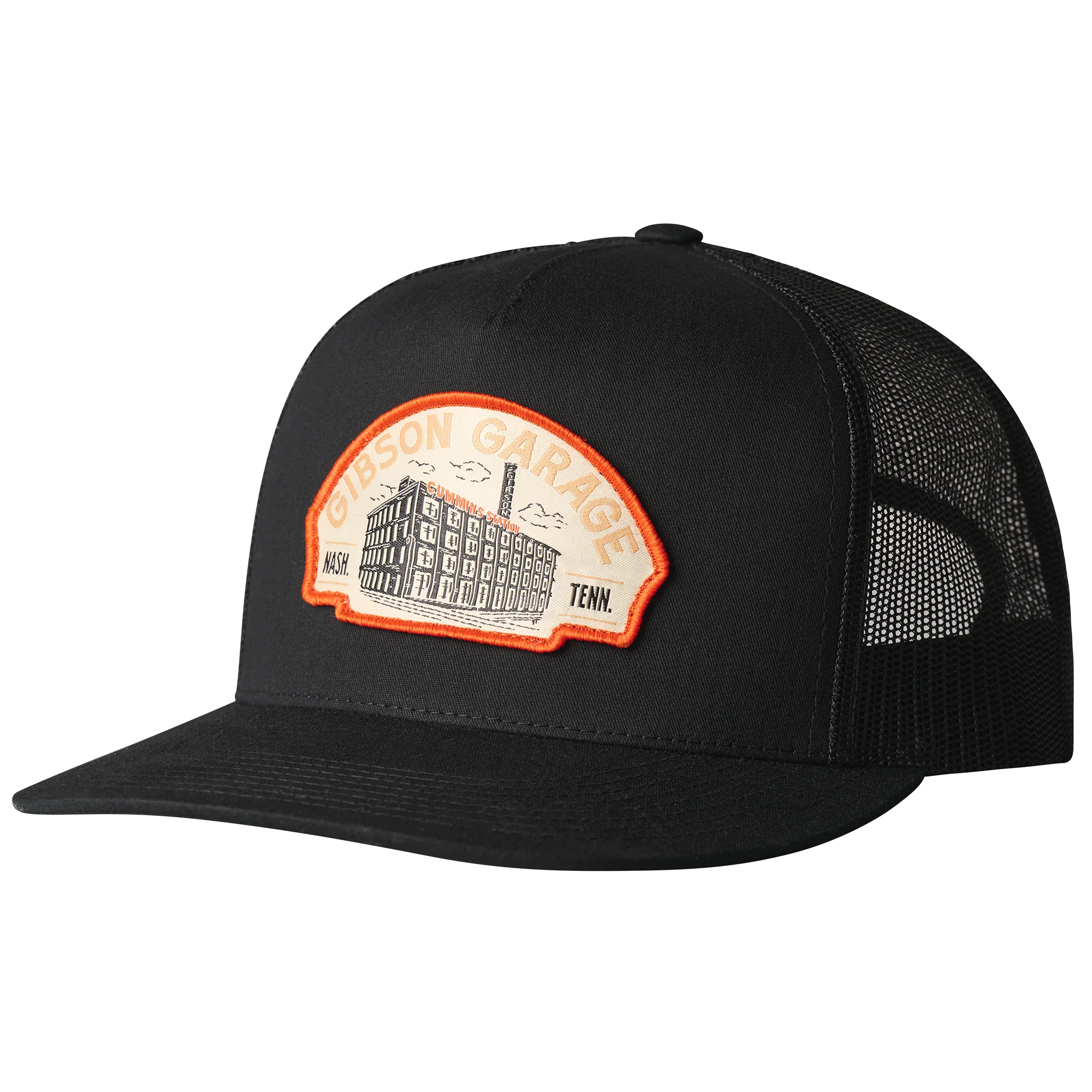 Gibson Garage Patch Trucker Hat