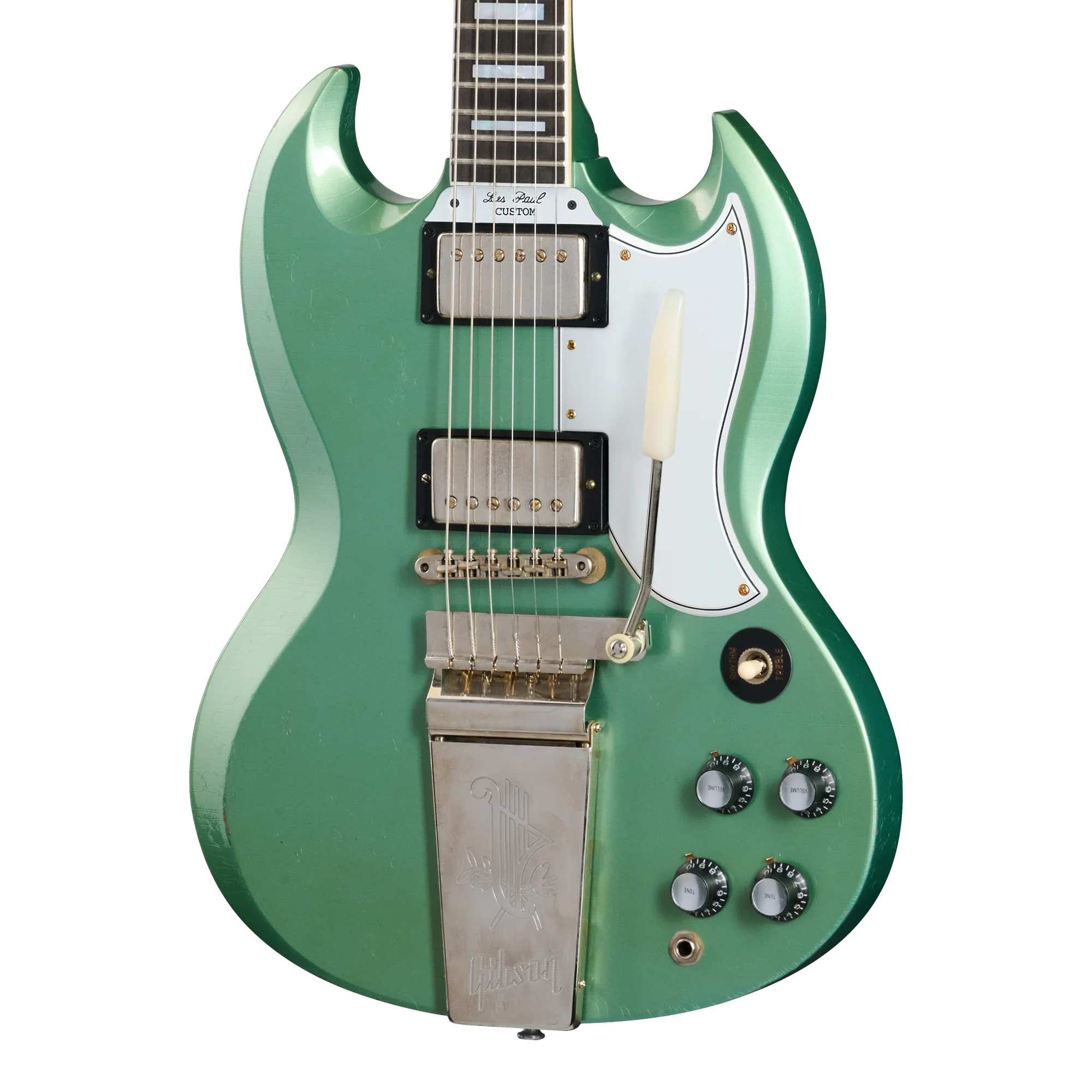 Gibson Custom 1963 Les Paul SG Custom Reissue, Light Aged, Inverness Green