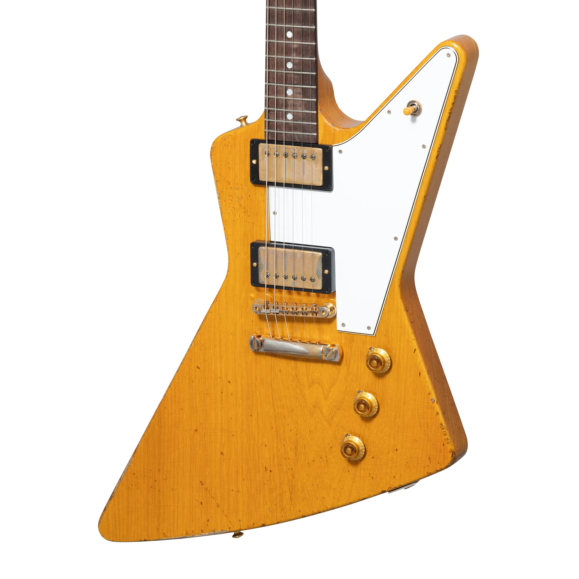 Gibson Custom 58 Korina Explorer Brazilian Rosewood Fingerboard, Aged Natural