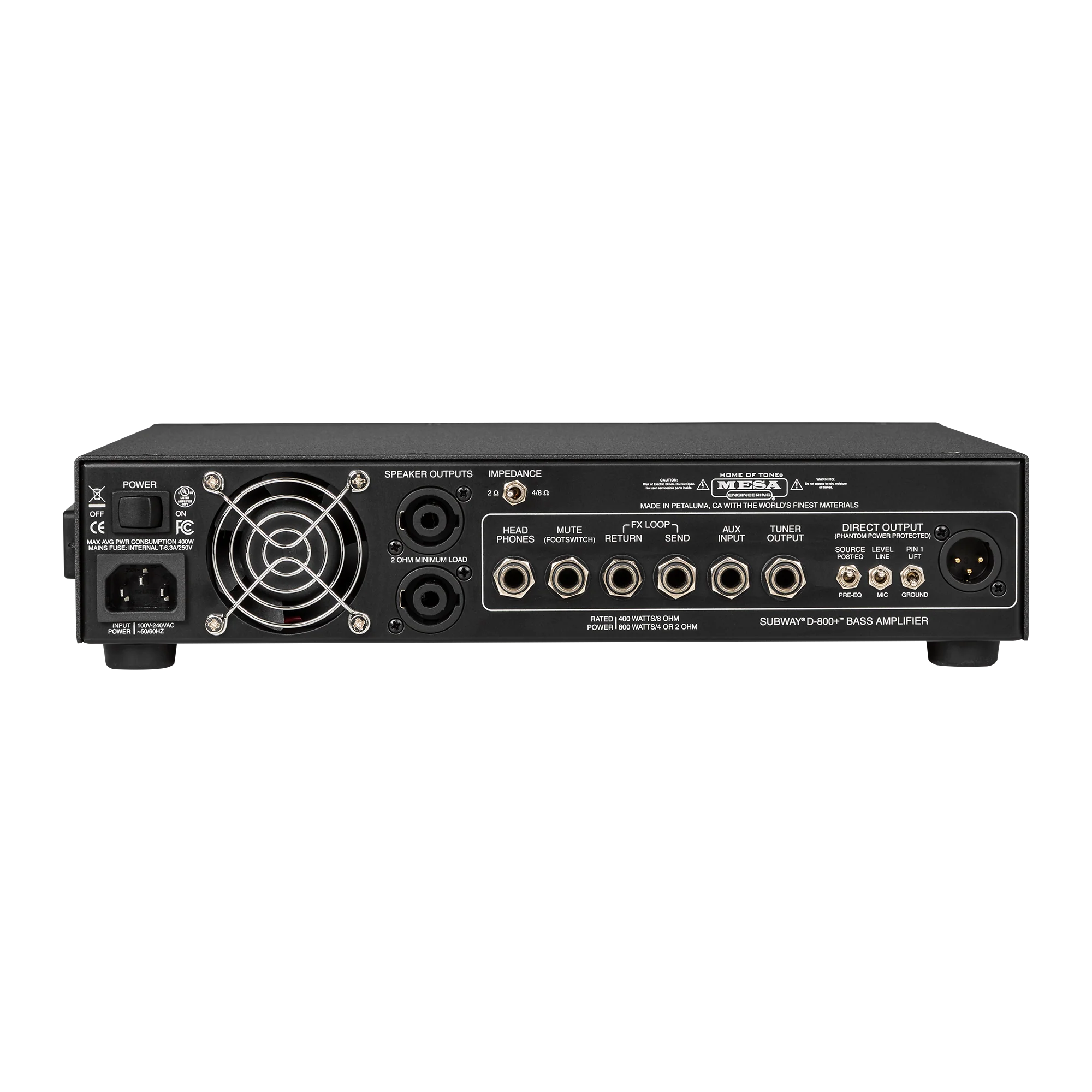 Mesa/Boogie Subway D-800+ Bass Amp (Metal Head), Black