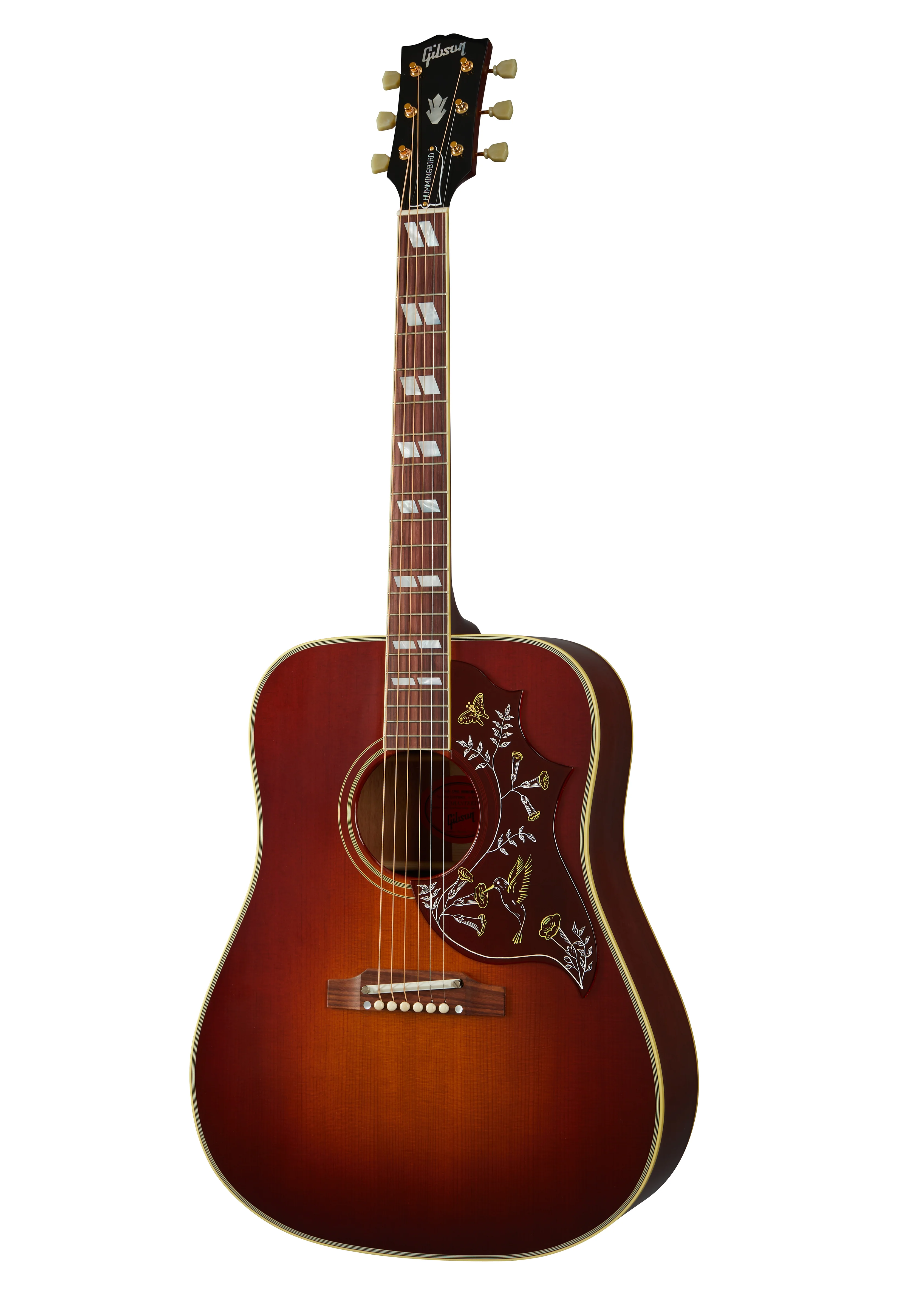 Gibson 1960 Hummingbird, Adj Saddle, Heritage Cherry Sunburst