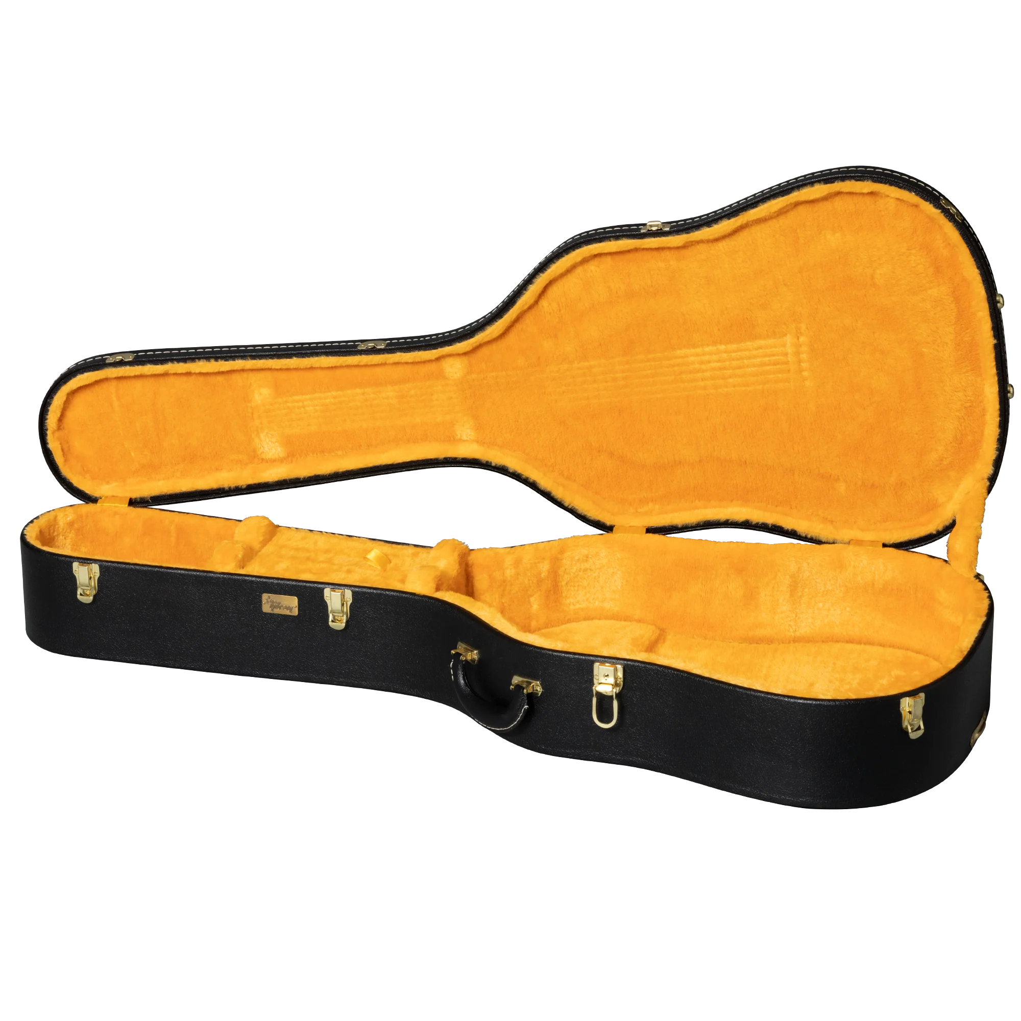 Lifton Historic Hardshell Case, Dreadnought, Black/Goldenrod