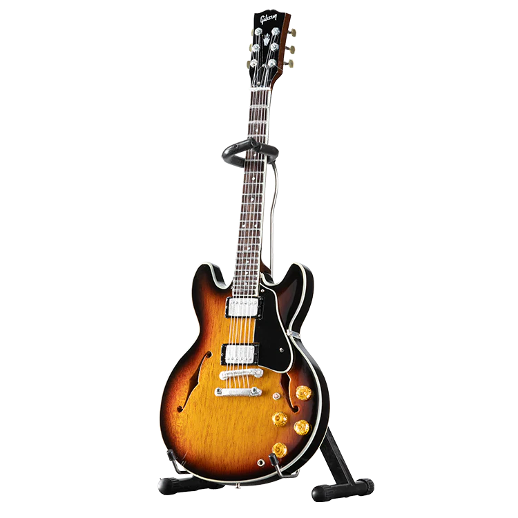 Gibson AXE HEAVEN ES-335 Vintage Sunburst 1:4 Scale Mini Guitar Model
