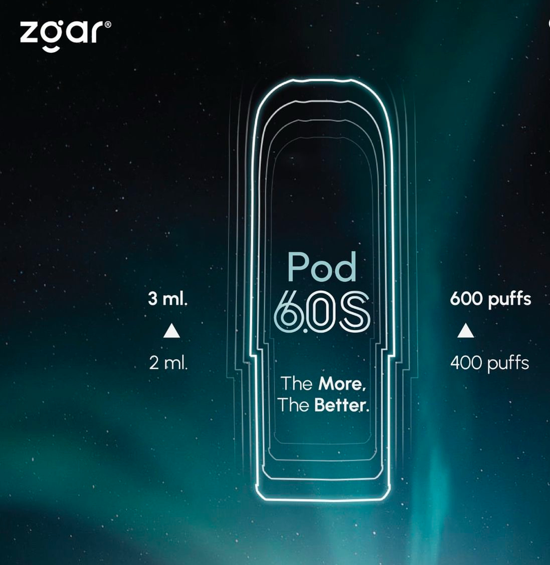 <strong> new ZGAR 6.0S Pod 24 Flavors</strong>