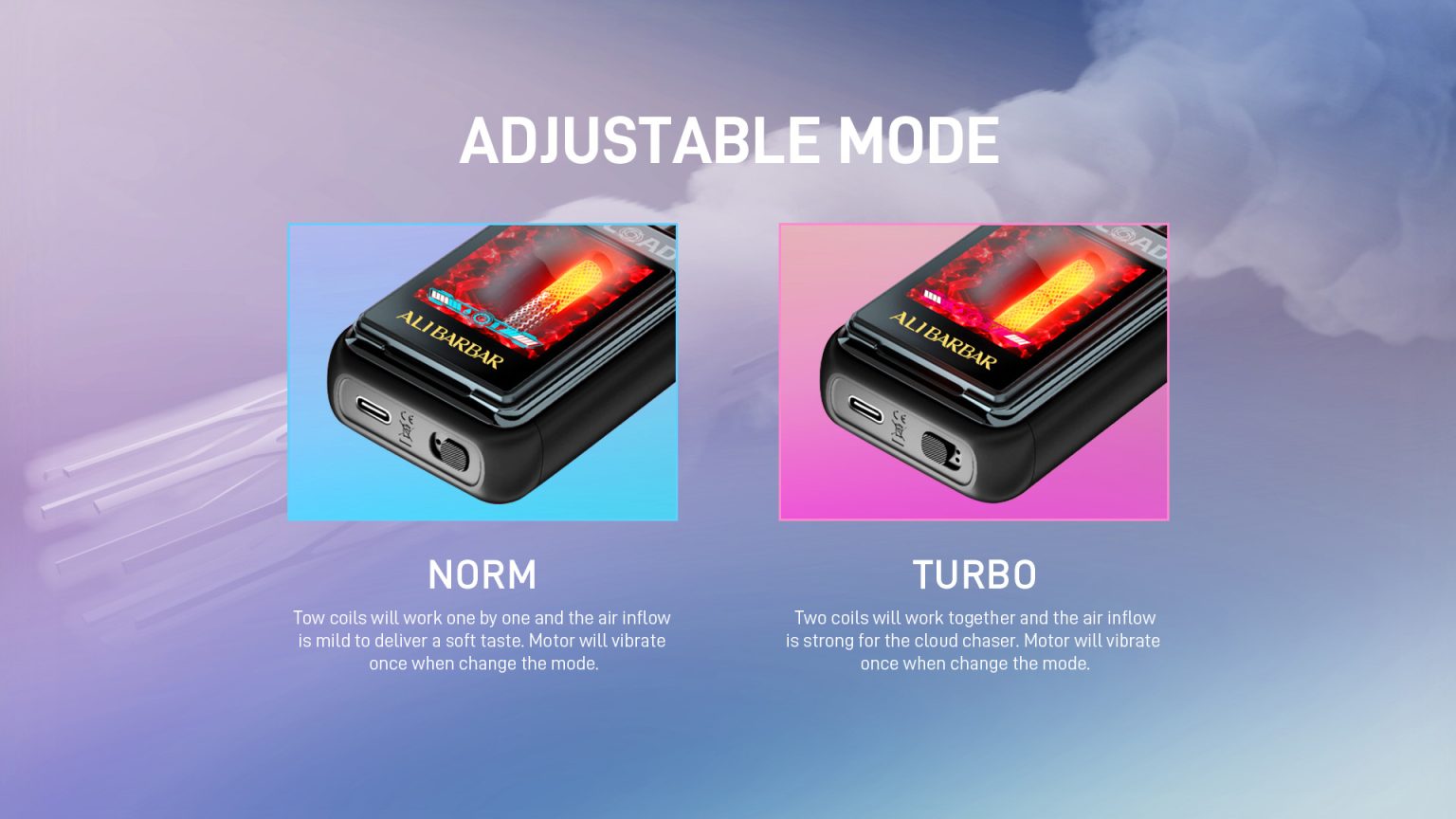 AliBarbar Upload 25000 Puffs with replaceable LED Screen