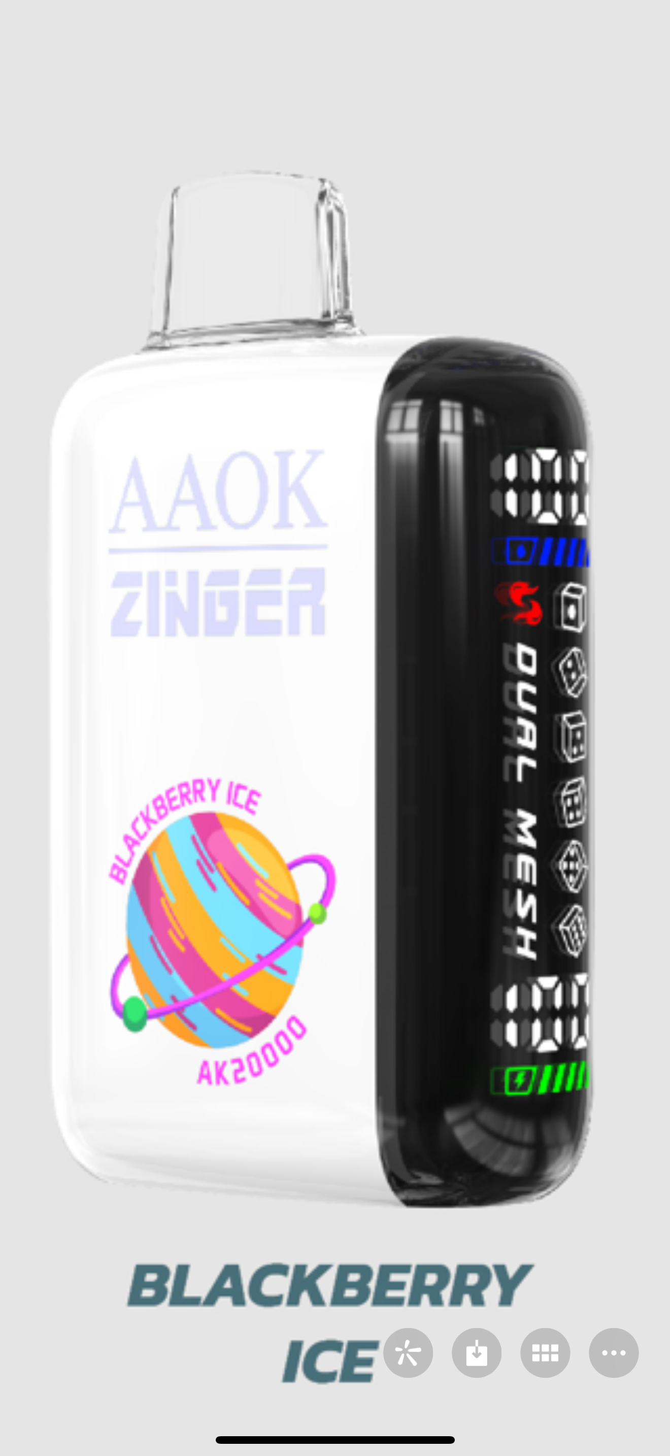 new AAOK 20000 Puffs Disposable Vape 21 Flavors