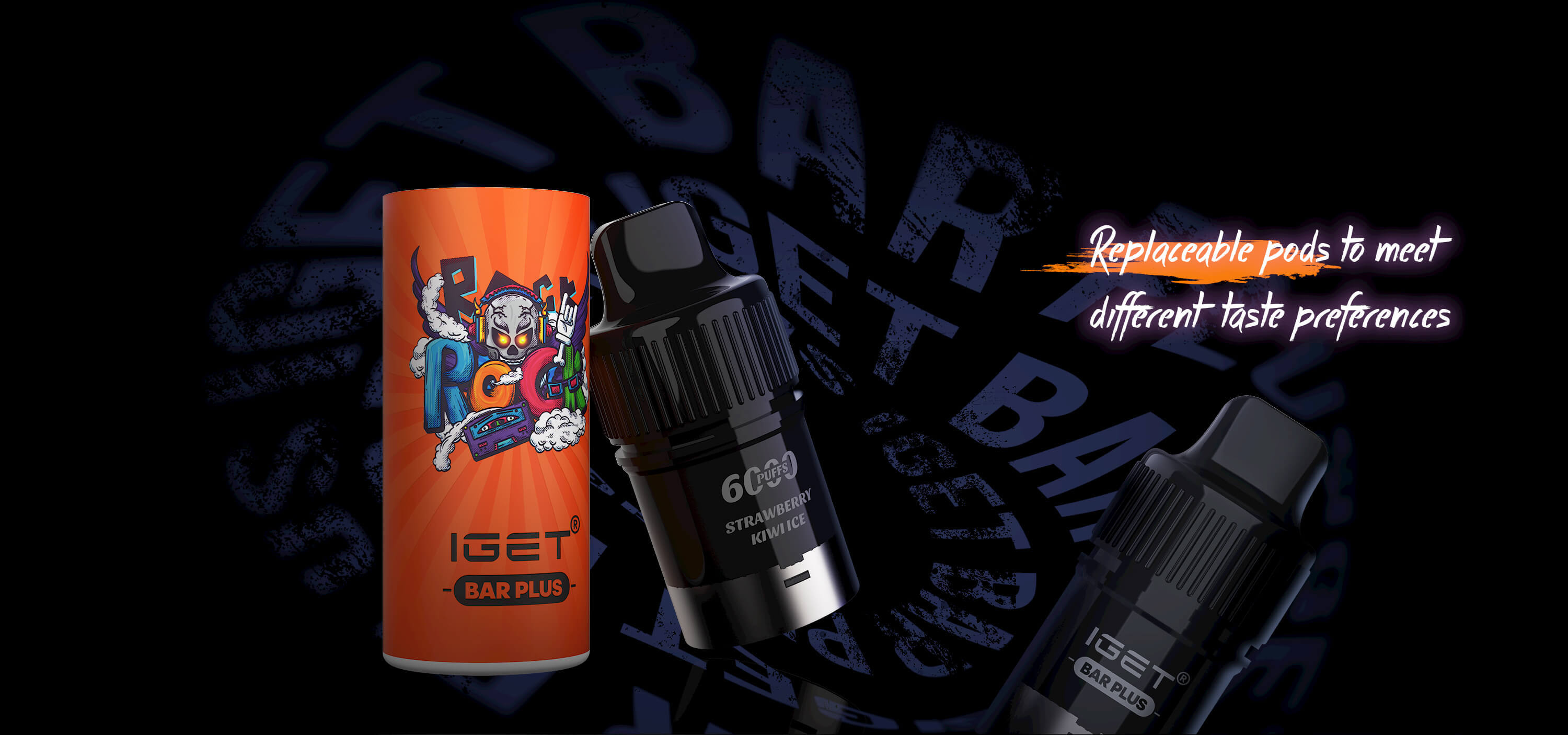 IGET BAR Plus 6000+ Puffs Pod Kit（Wala Device）21 Flavors
