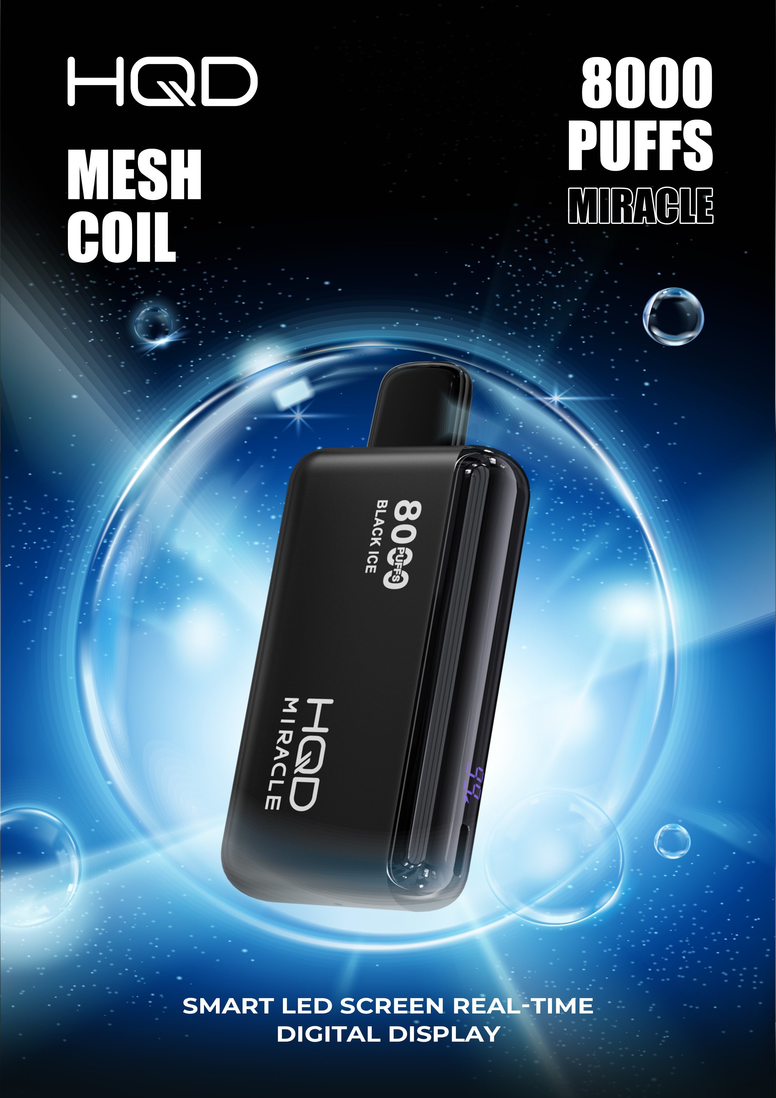 HQD Miracle 8000 Puffs 15 Flavors NEW