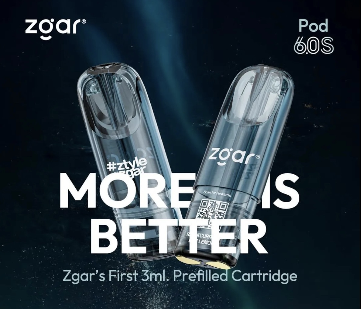 new ZGAR 6.0S Pod 24 Flavors