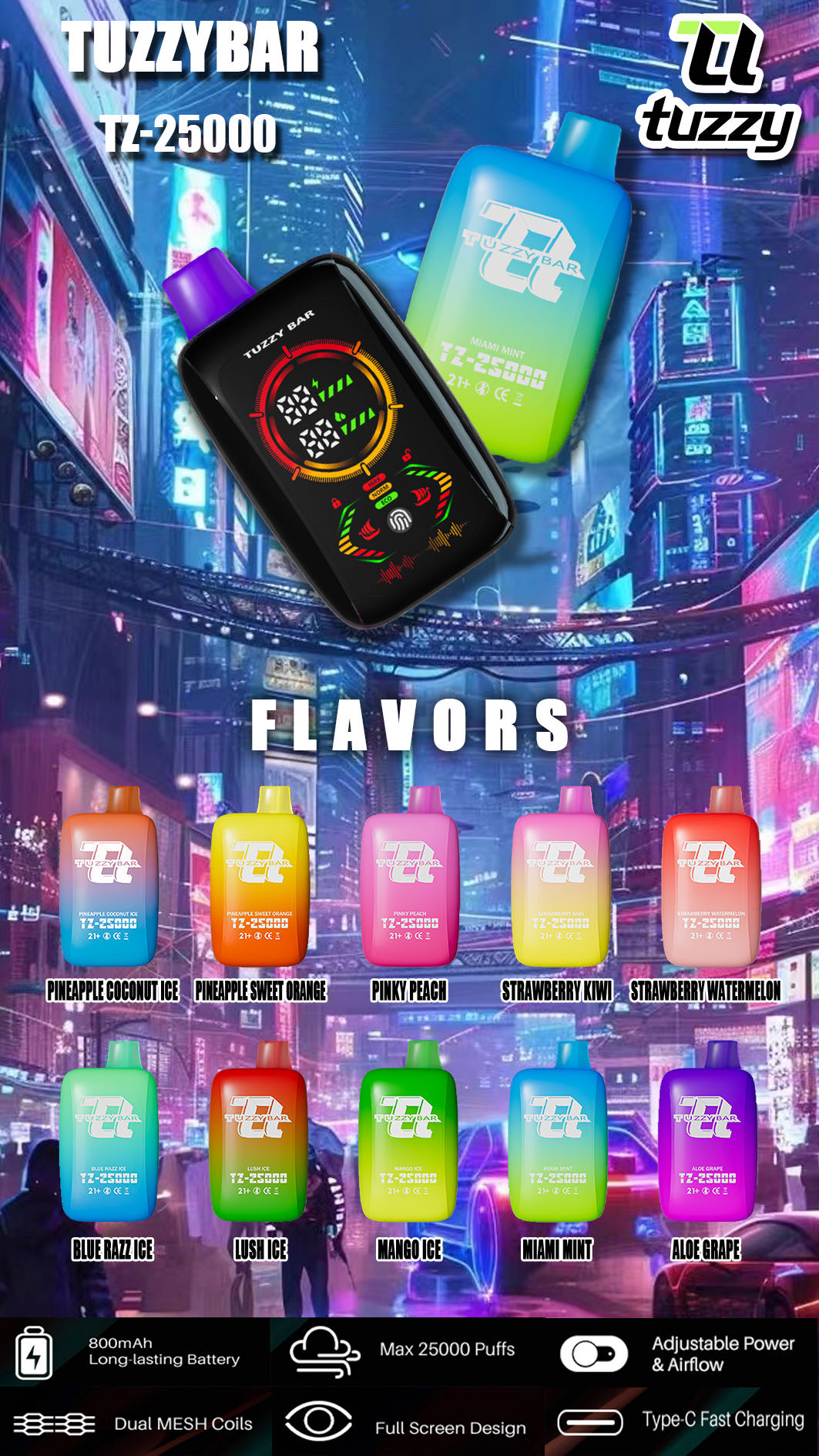 TUZZY Bar 25000 Puffs