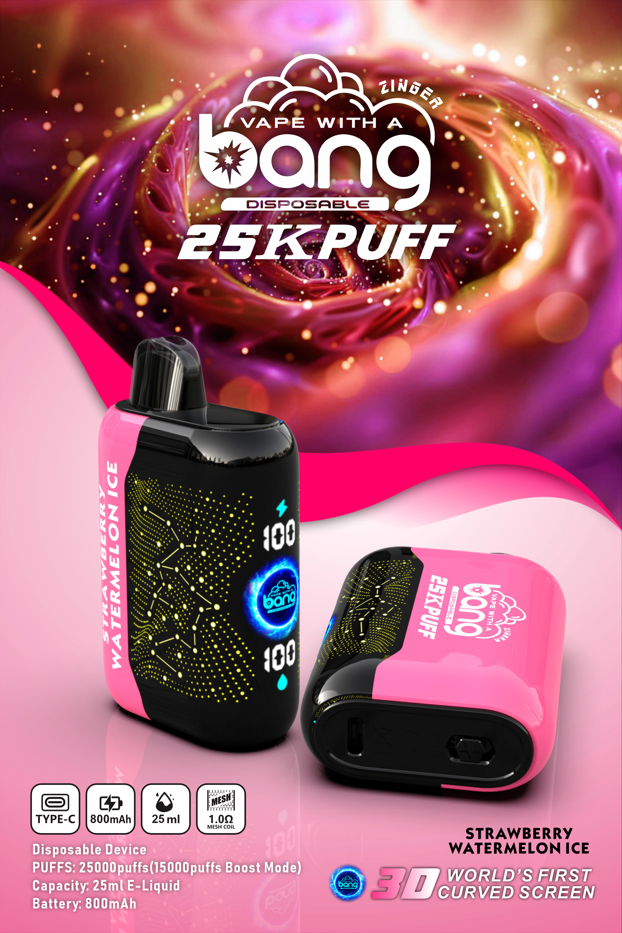 new Bang Starry 25000 Puffs Disposable Vape 15 Flavors