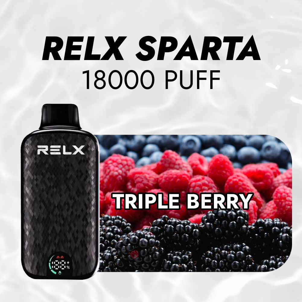 new Relx Sparta 18000 Puffs 20 Flavors